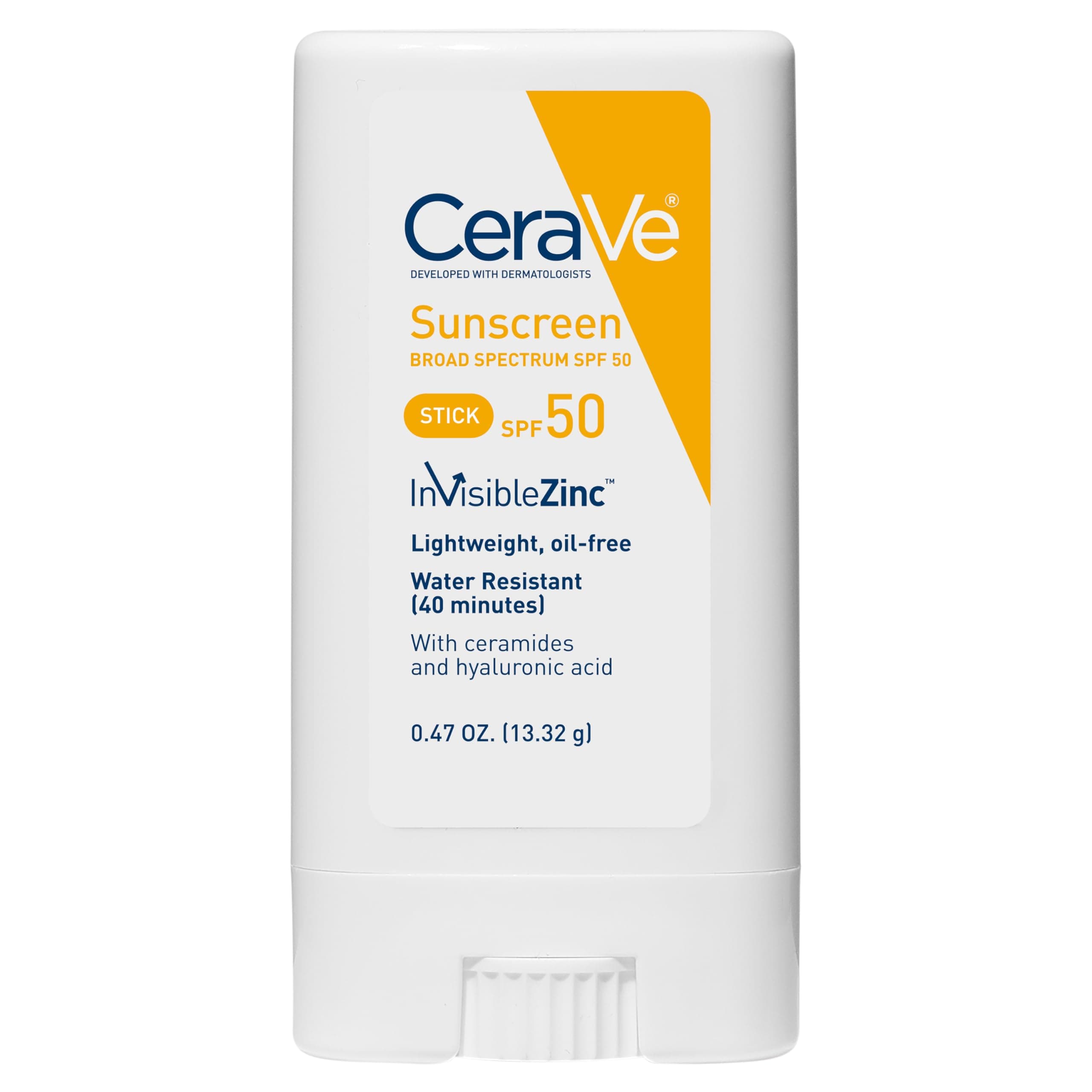 CeraVe - Protector solar en barra SPF 50, 0.47 oz