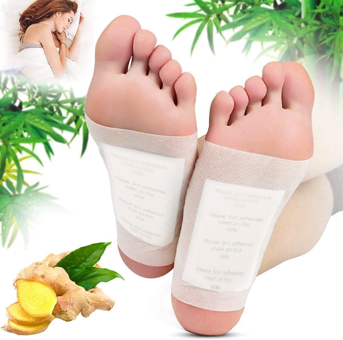 Parche de Pie Detox, Parches Para Los Pies 100 pcs, Parches Natural de Artemisa se Utiliza para