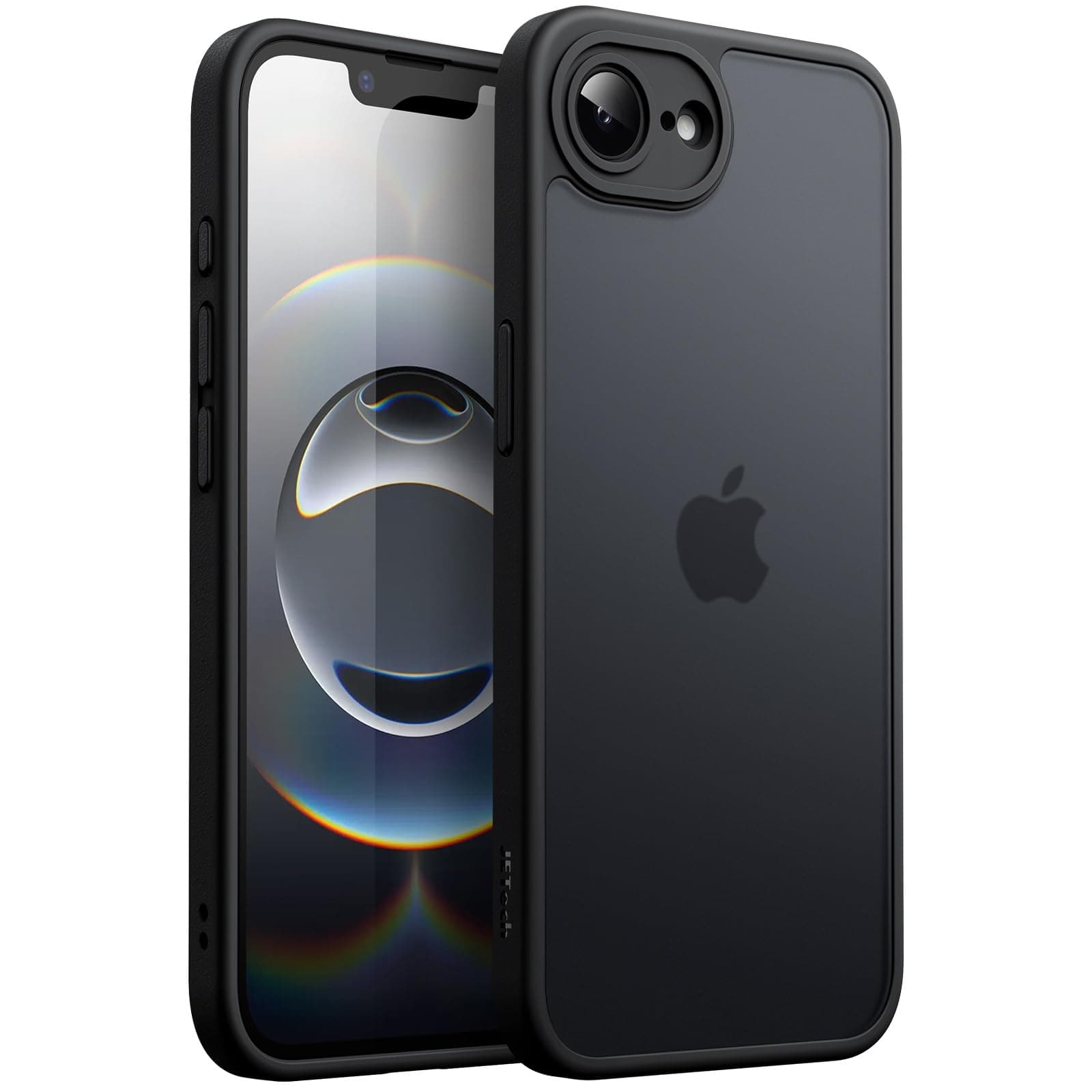 JETech Funda Mate para iPhone 17e/16e, Negro