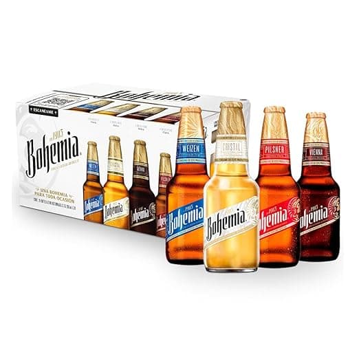 Bohemia Variety Pack 24 Botellas 355ml Surtido de Cervezas