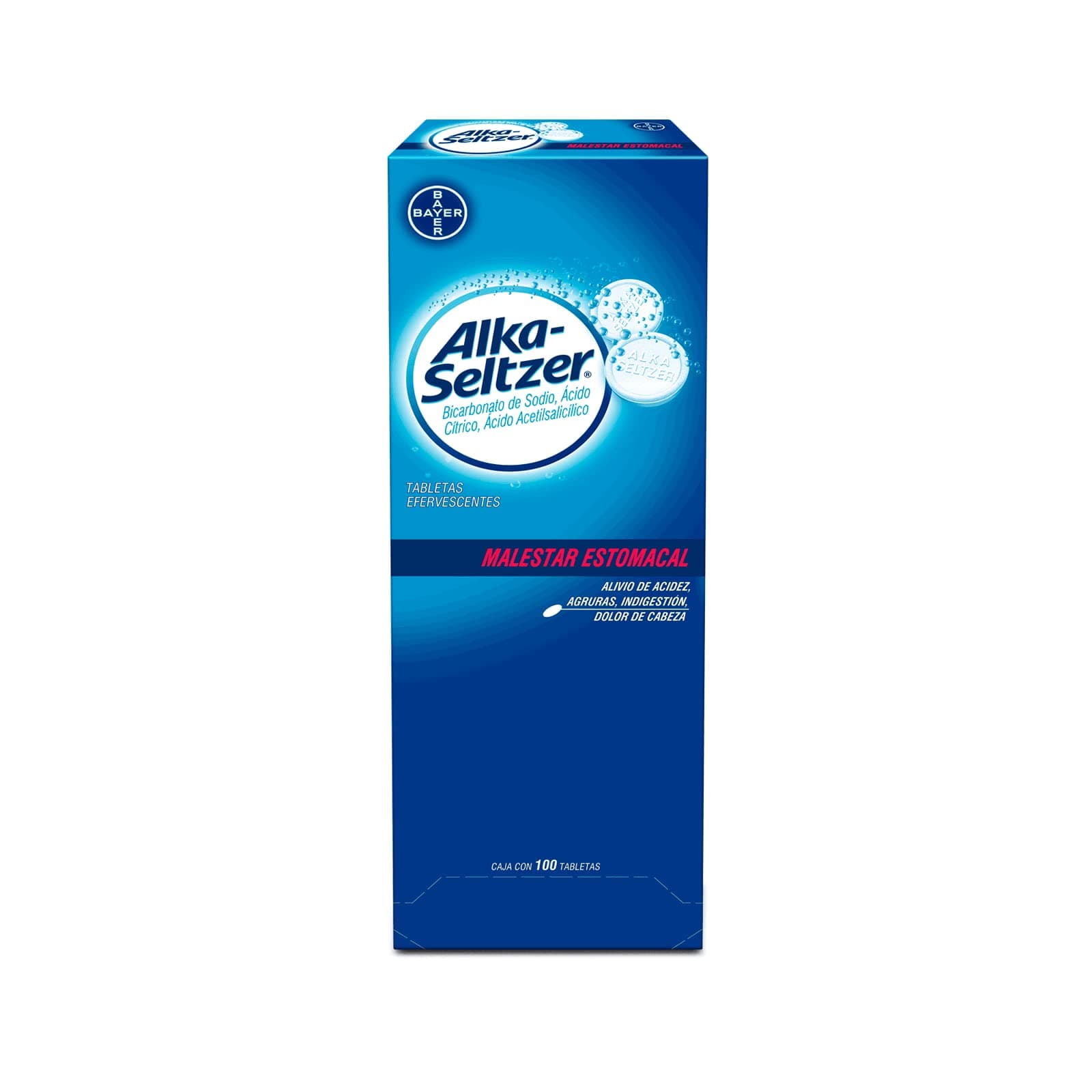 Alka Seltzer Antiácido, Alivio de los Síntomas de Malestares Estomacales como Dolores de Cabeza