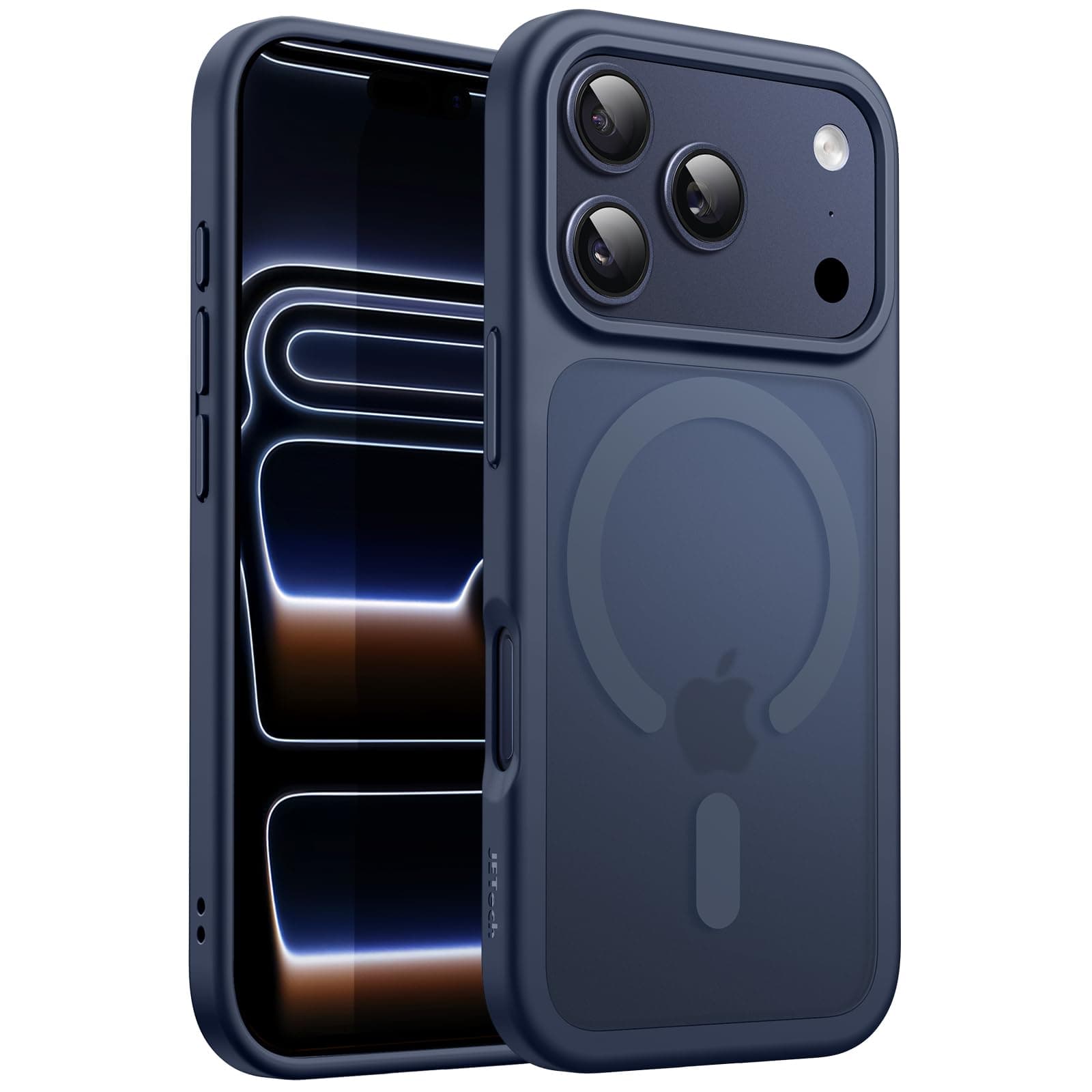 JETech Funda Magnética Mate para iPhone 17 Pro MAX, Azul Oscuro