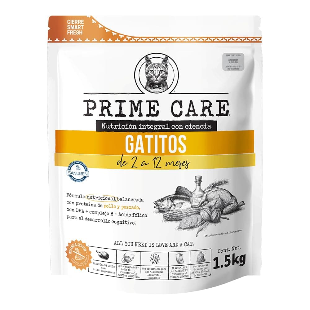 Prime Care Alimento para Gato 1.5 kg