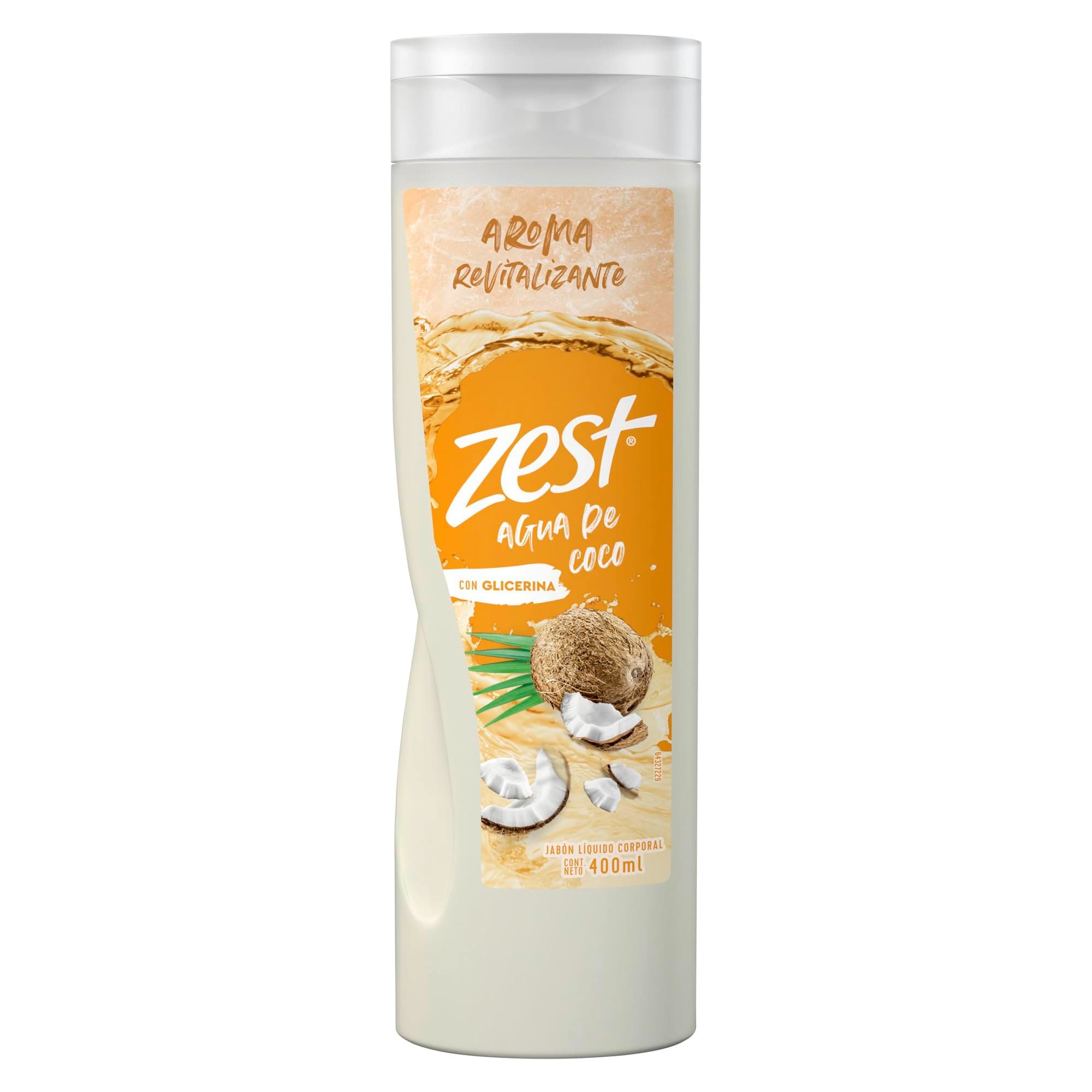 Zest Jabón Líquido Corporal Agua de Coco