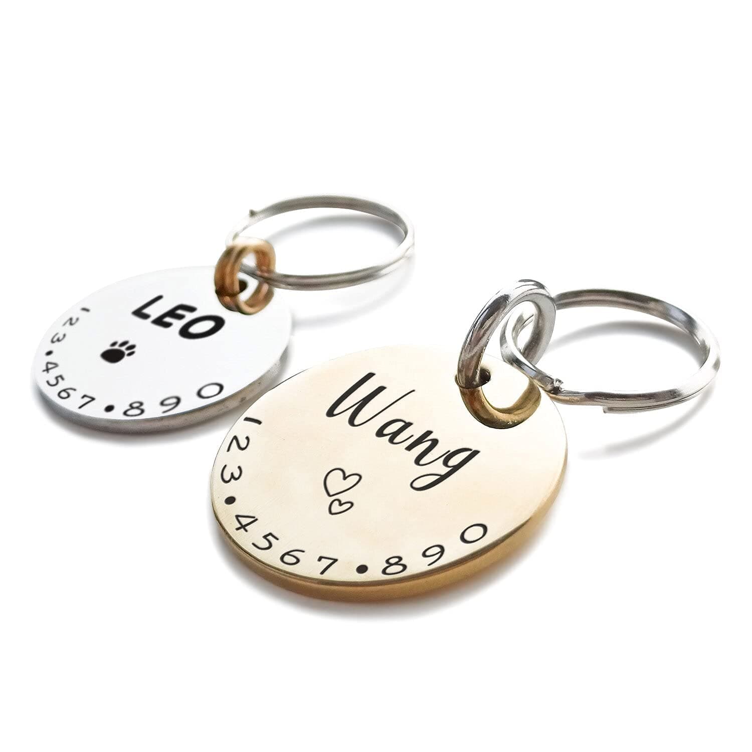 Placas de Identificación para Perros Gatos Personalizadas Encantador Símbolos Collares Accesorio