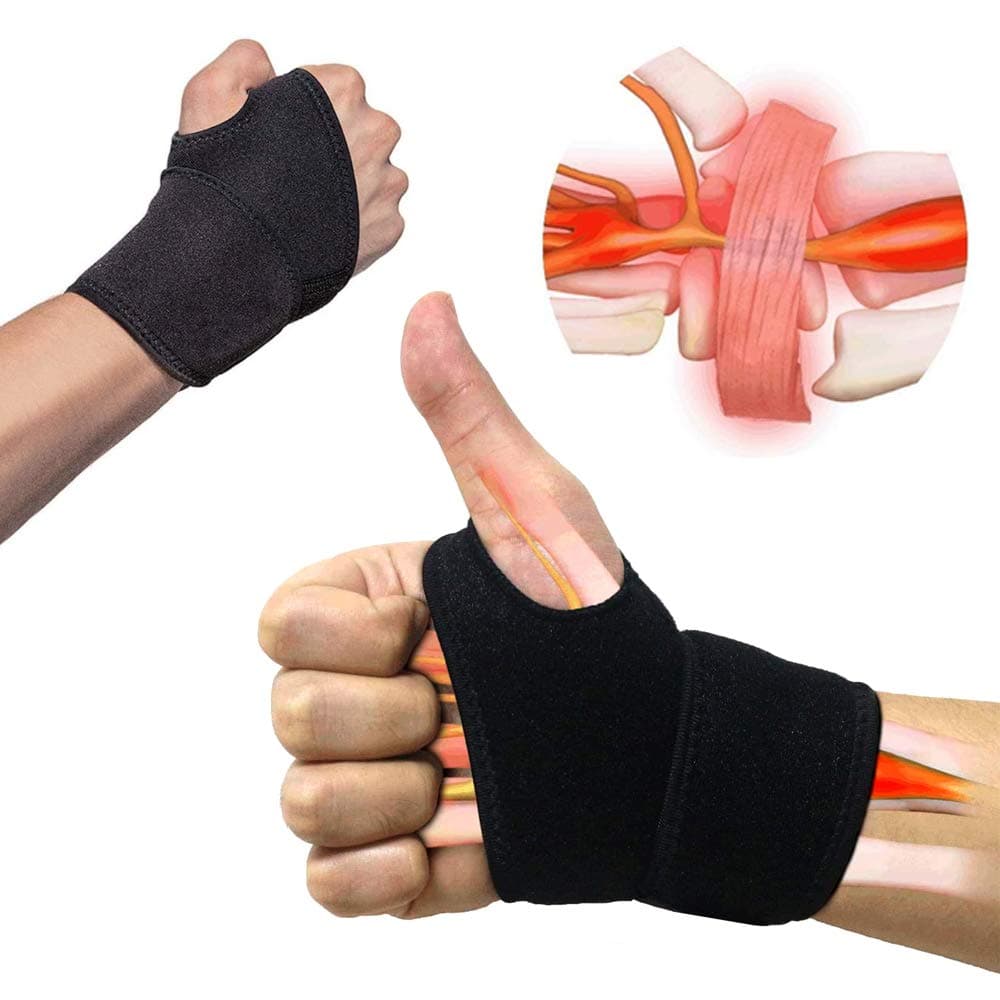 LETTURE Muñequeras de Soporte, 2Pack Muñequera Deportivas