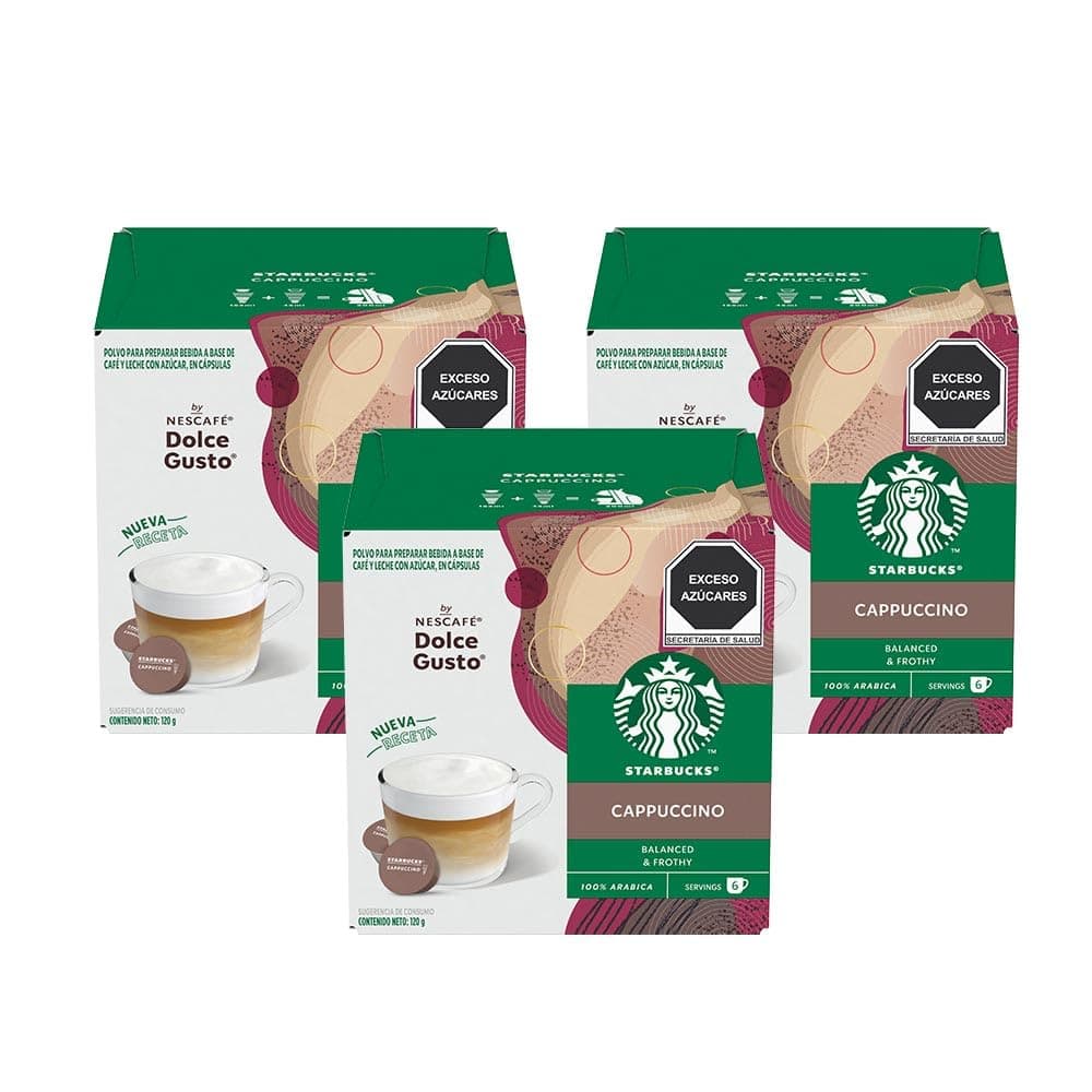 Starbucks Dolce Gusto Cappuccino 3x12 Cápsulas de Café