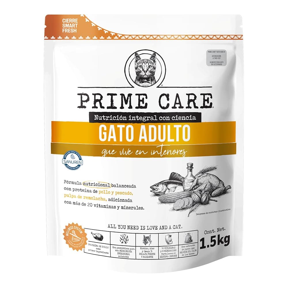 Prime Care Alimento para Gato Adulto