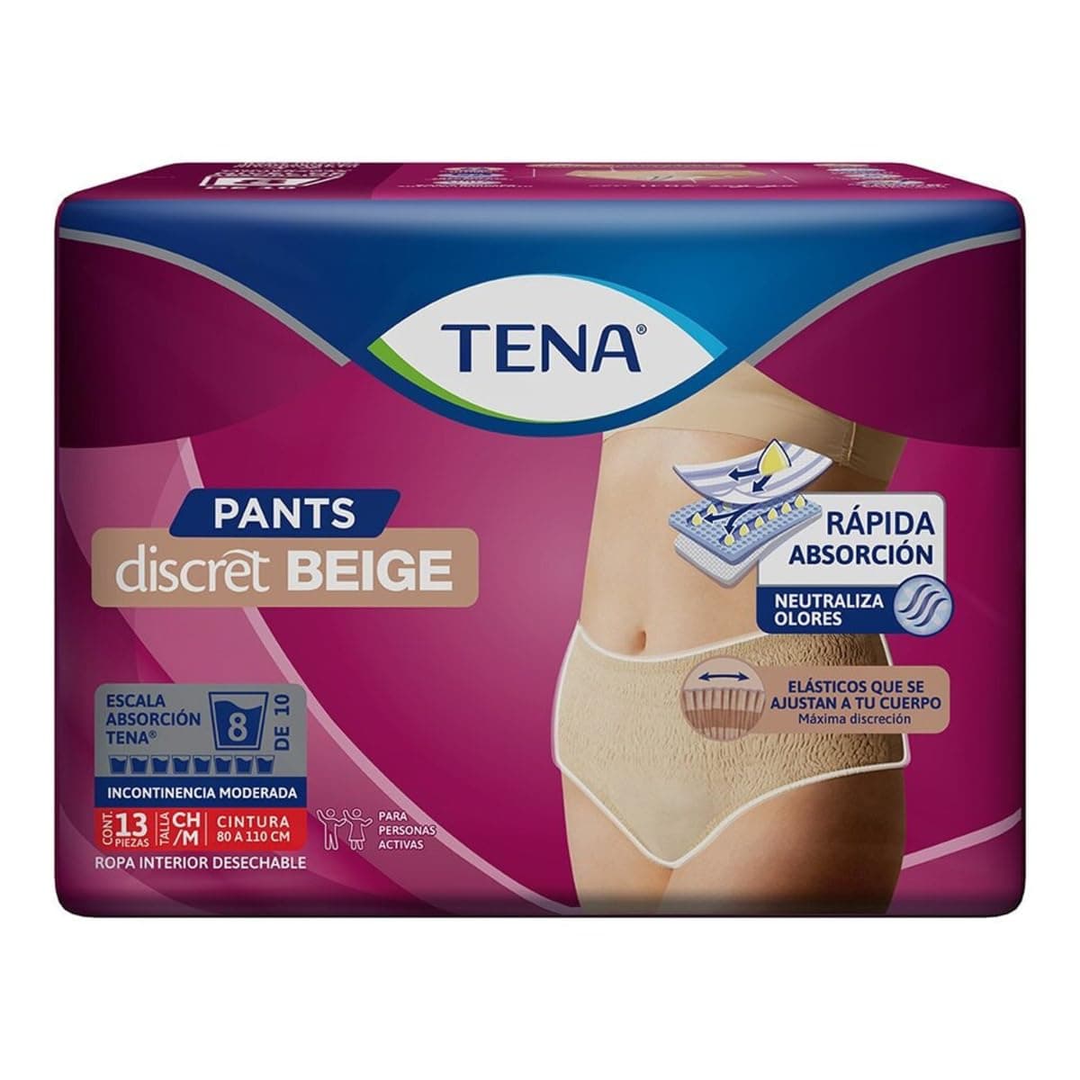 TENA Pants Discret BeigeTalla M