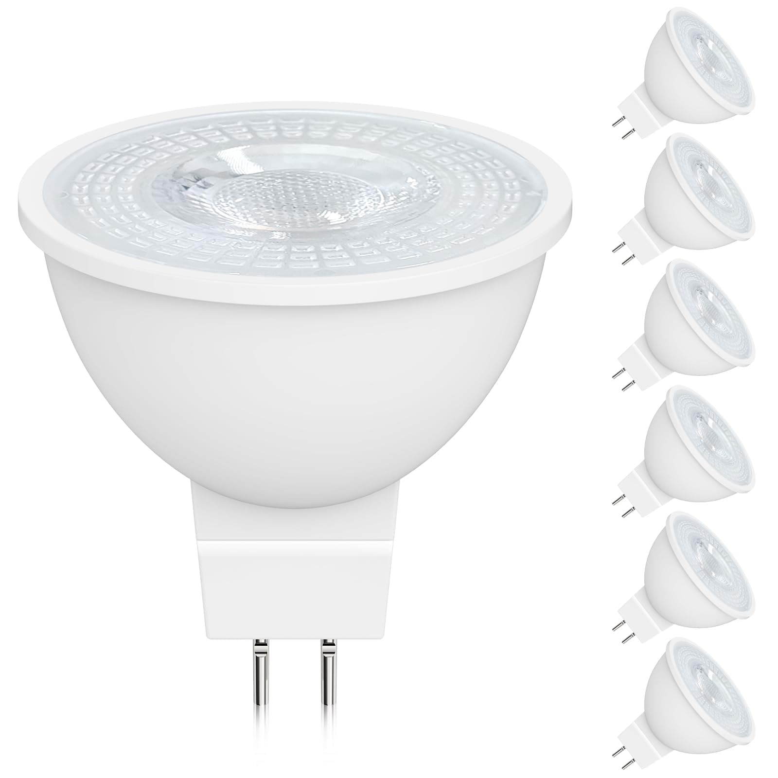 HORKEY Foco LED MR16 Moderna Bombilla GU5.3 GX5.3 4w=50W 6500K 3000K Luz Cálida Blanco (Luz Cálida