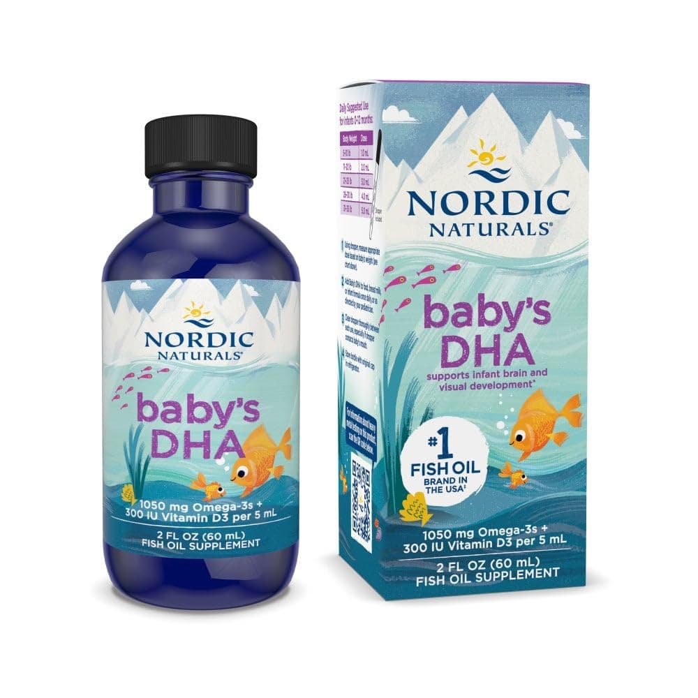 Nordic Naturals | Suplemento Alimenticio Baby’s DHA | 1050 mg Omega‑3 Totales (EPA+DHA) + 300 IU