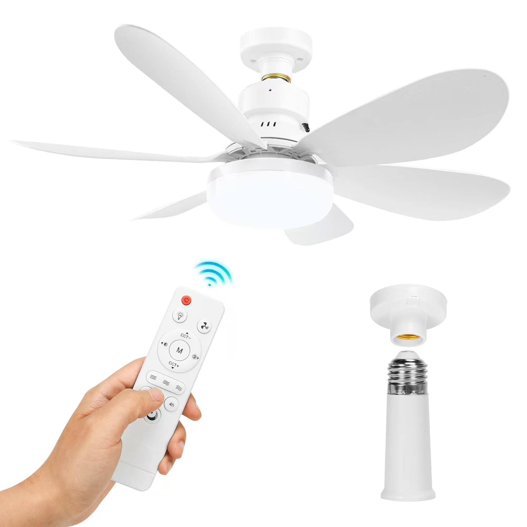 Zern Ventilador de techo con luz
