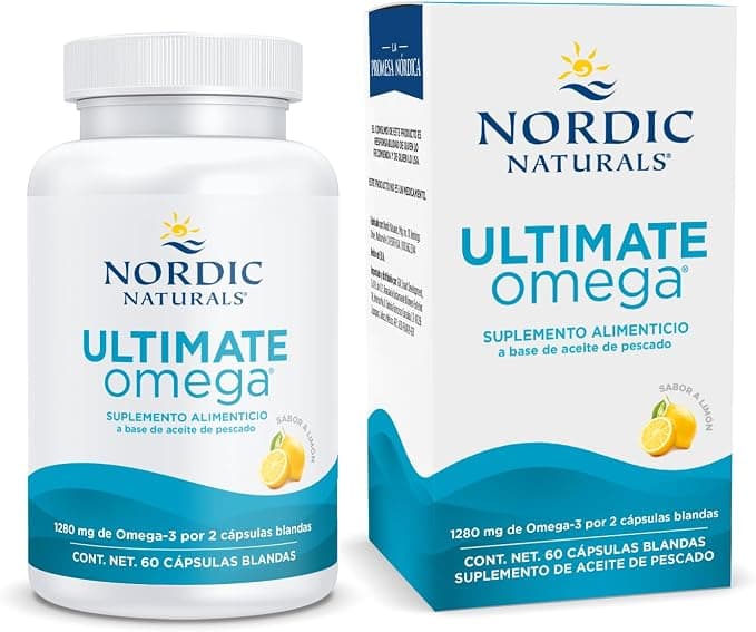 Nordic Naturals | Suplemento Alimenticio Ultimate Omega | 1280 mg Omega‑3 Totales (EPA+DHA) por