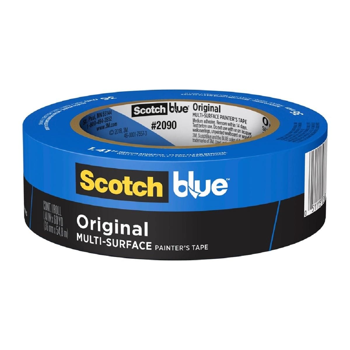 SCOTCH BLUE 3M Masking Tape Azul para Pintores 1 rollo de 18mm x 54.8m