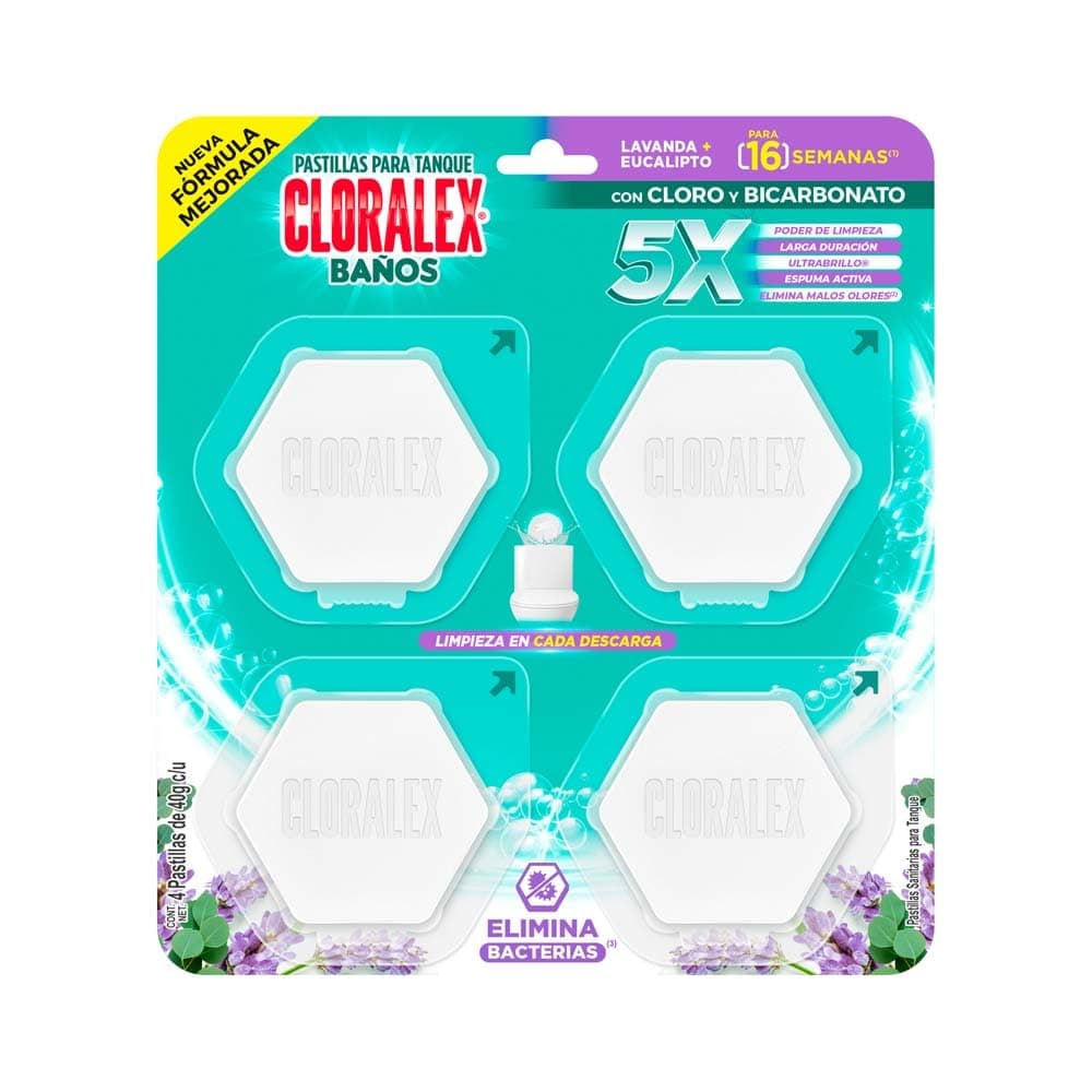 Cloralex Pastillas Hex Blancas 160Gr C12