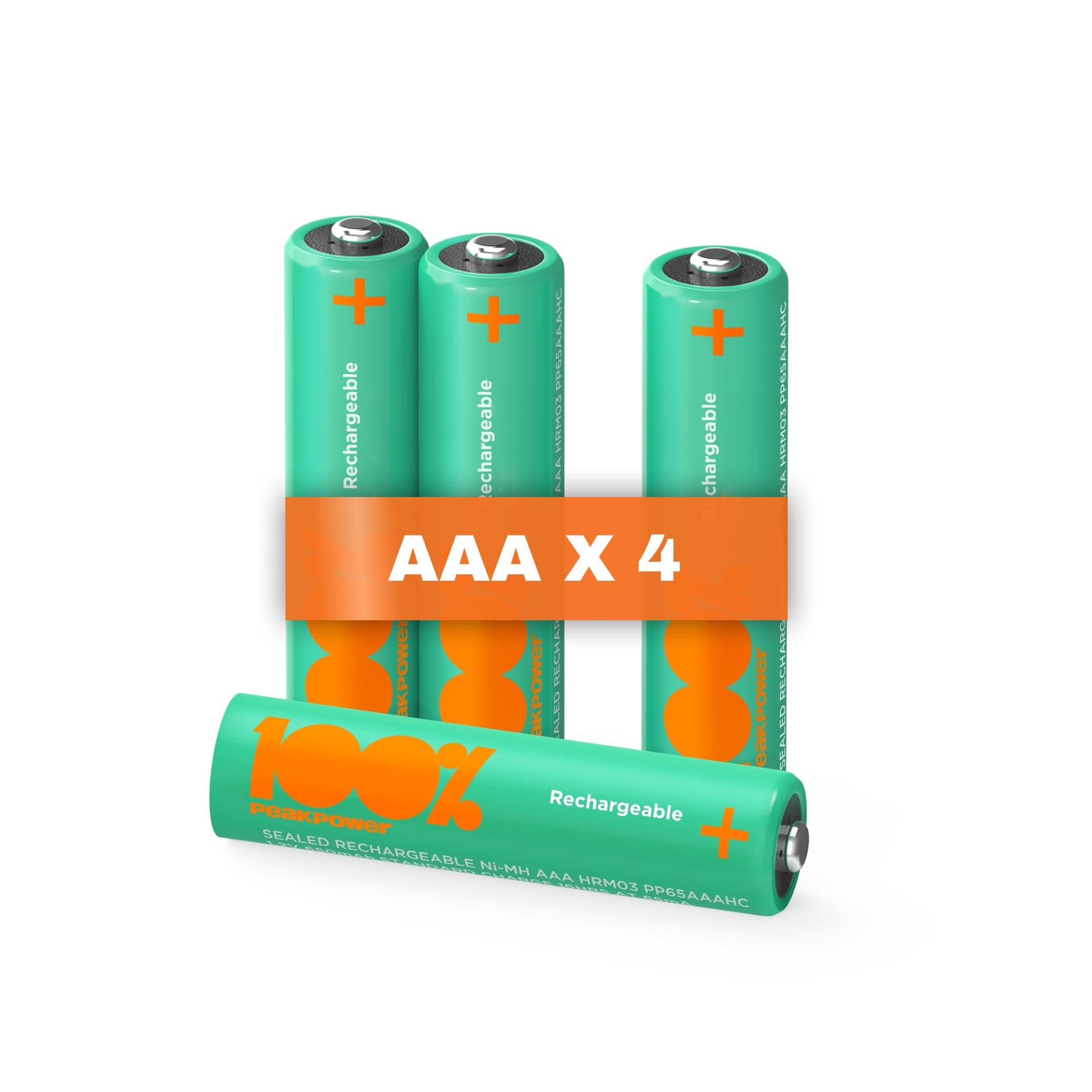 100%PeakPower Pilas Recargables AAA