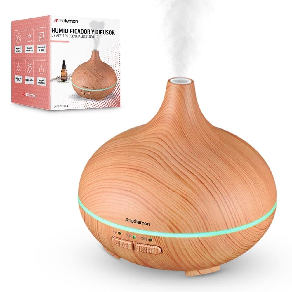 Redlemon Humidificador y Difusor de Aceites Esenciales para Aromaterapia de Alta Potencia