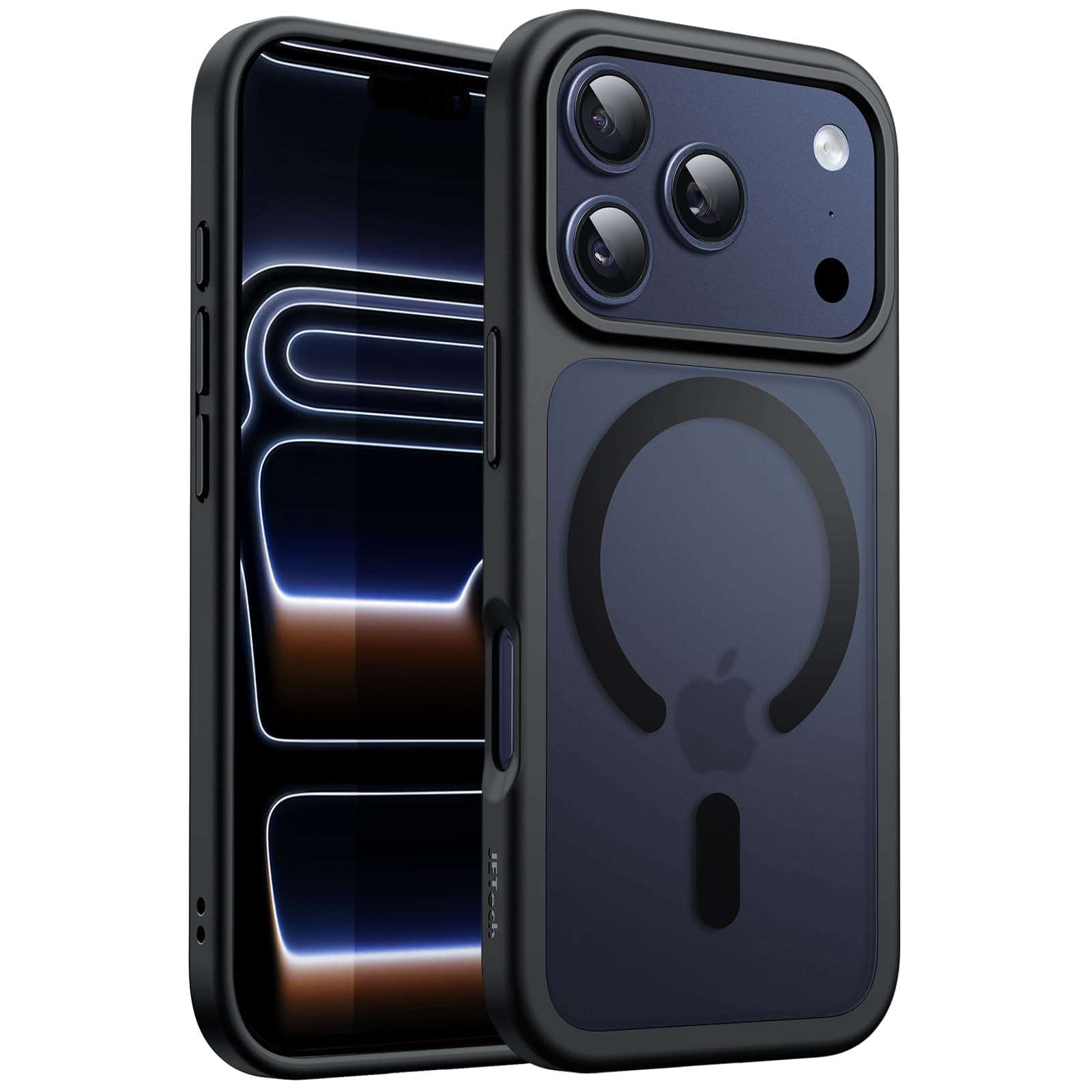 JETech Funda Magnética Mate para iPhone 17 Pro MAX, Negro