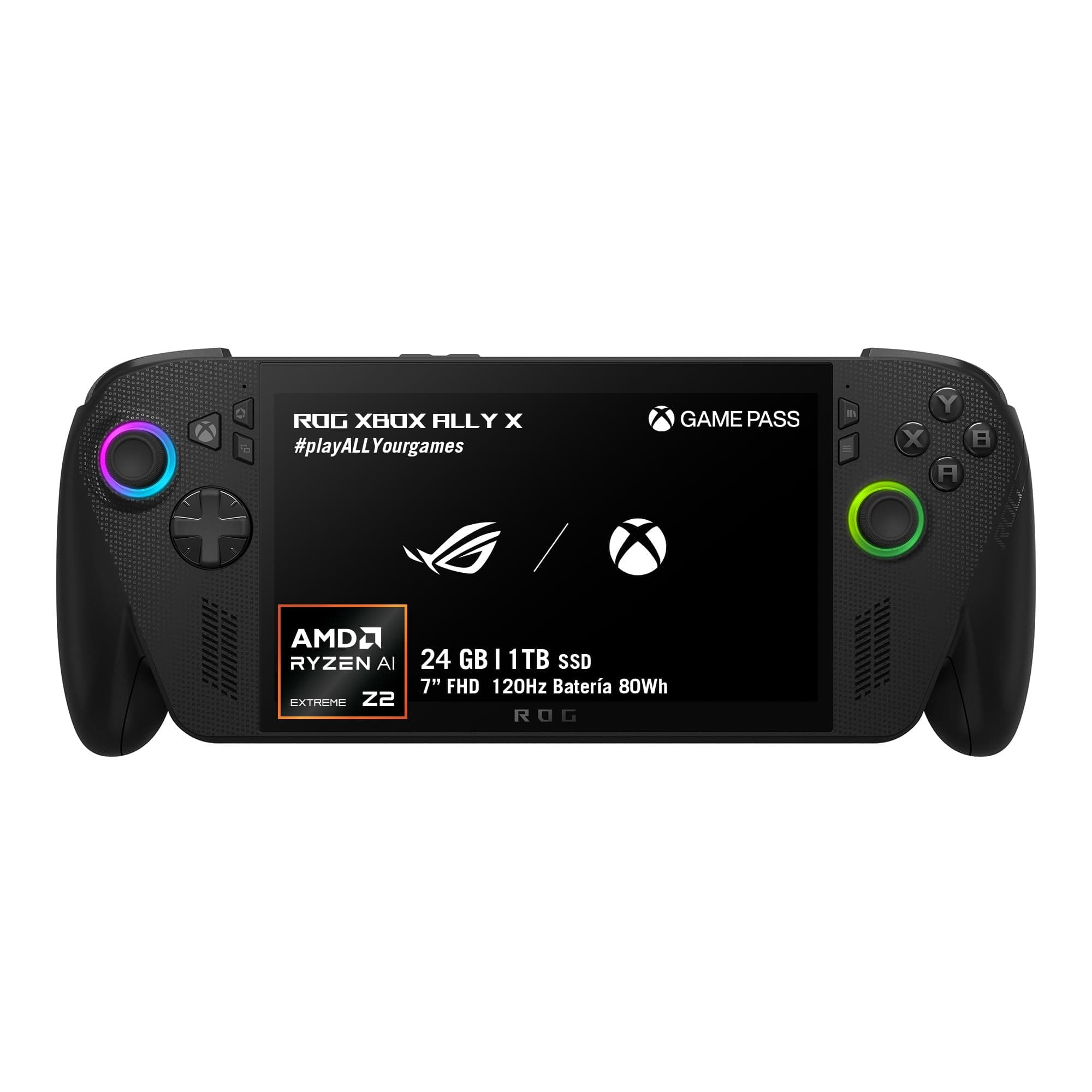 ASUS ROG Xbox Ally X Consola Portátil/Ryzen AI Z2 Extreme/7" FHD 120Hz Touch/24GB RAM-1TB SSD/Wi-Fi