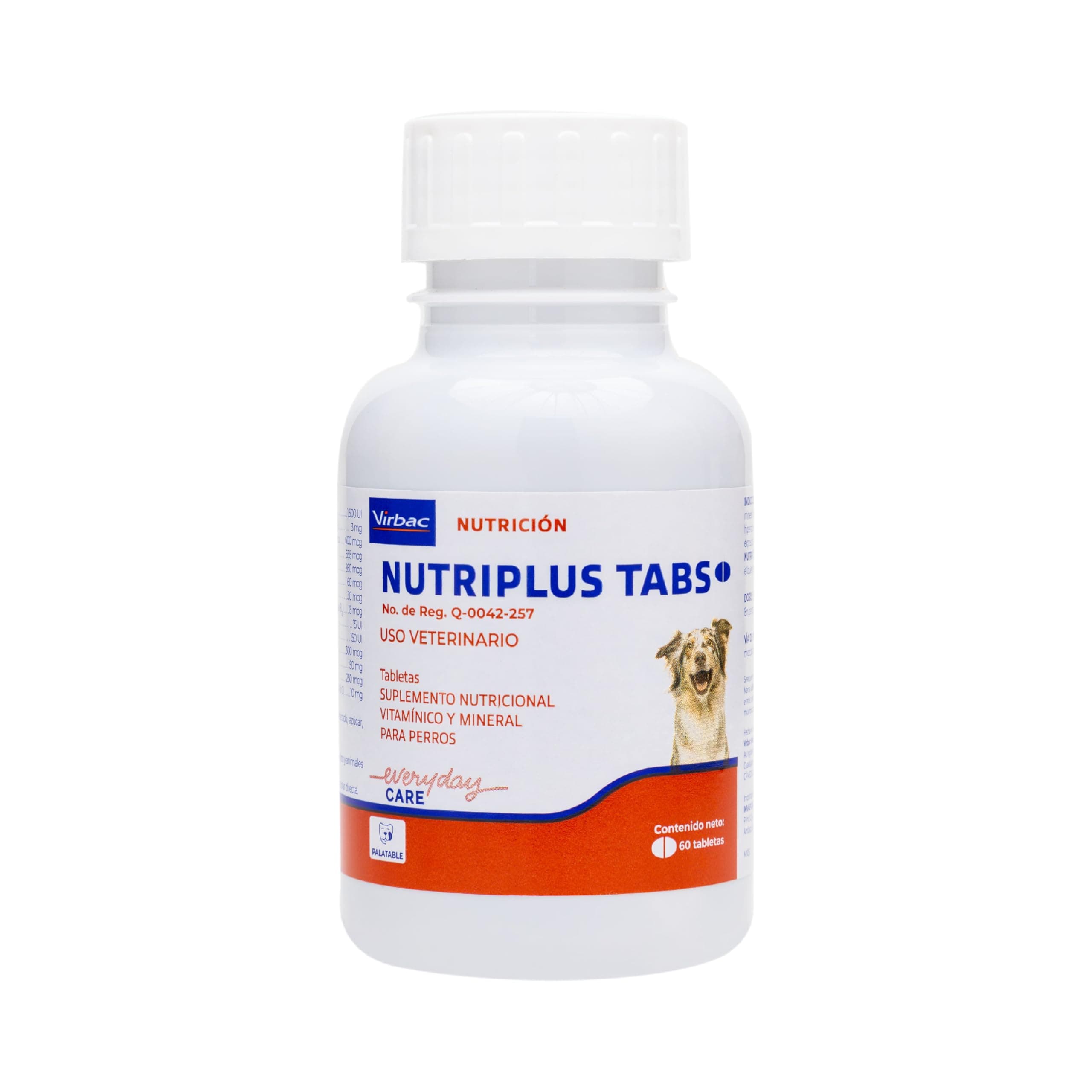Virbac Nutriplus Tabs Multivitamínico Natural 60 Tabletas Perros