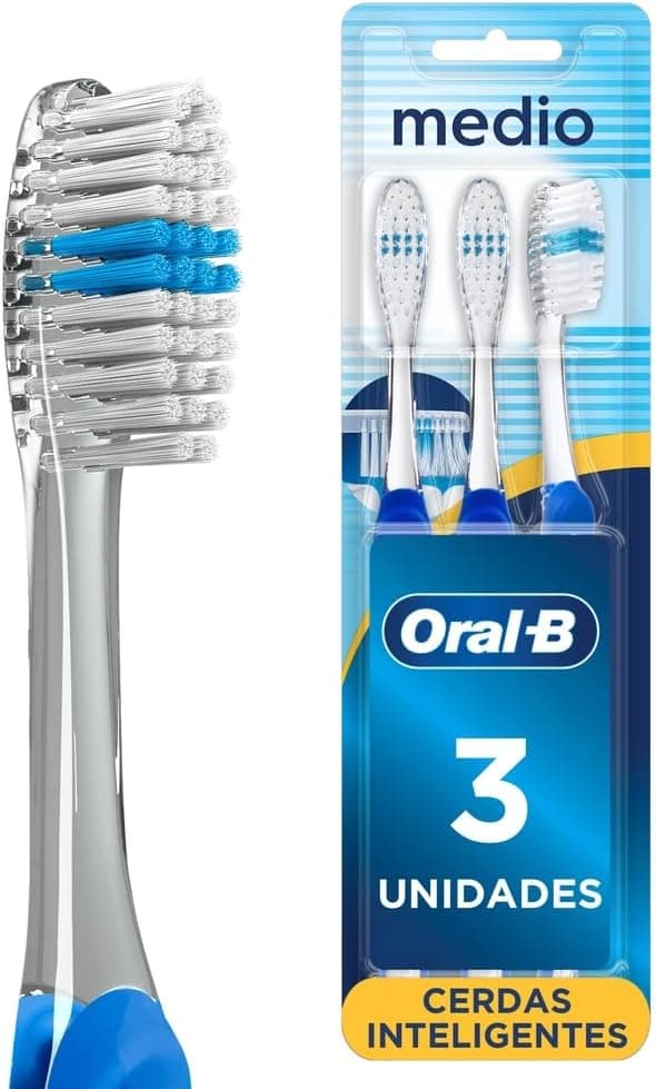 Oral-B Cepillo de Dientes Indicator Cerdas Suaves, 3 Uds