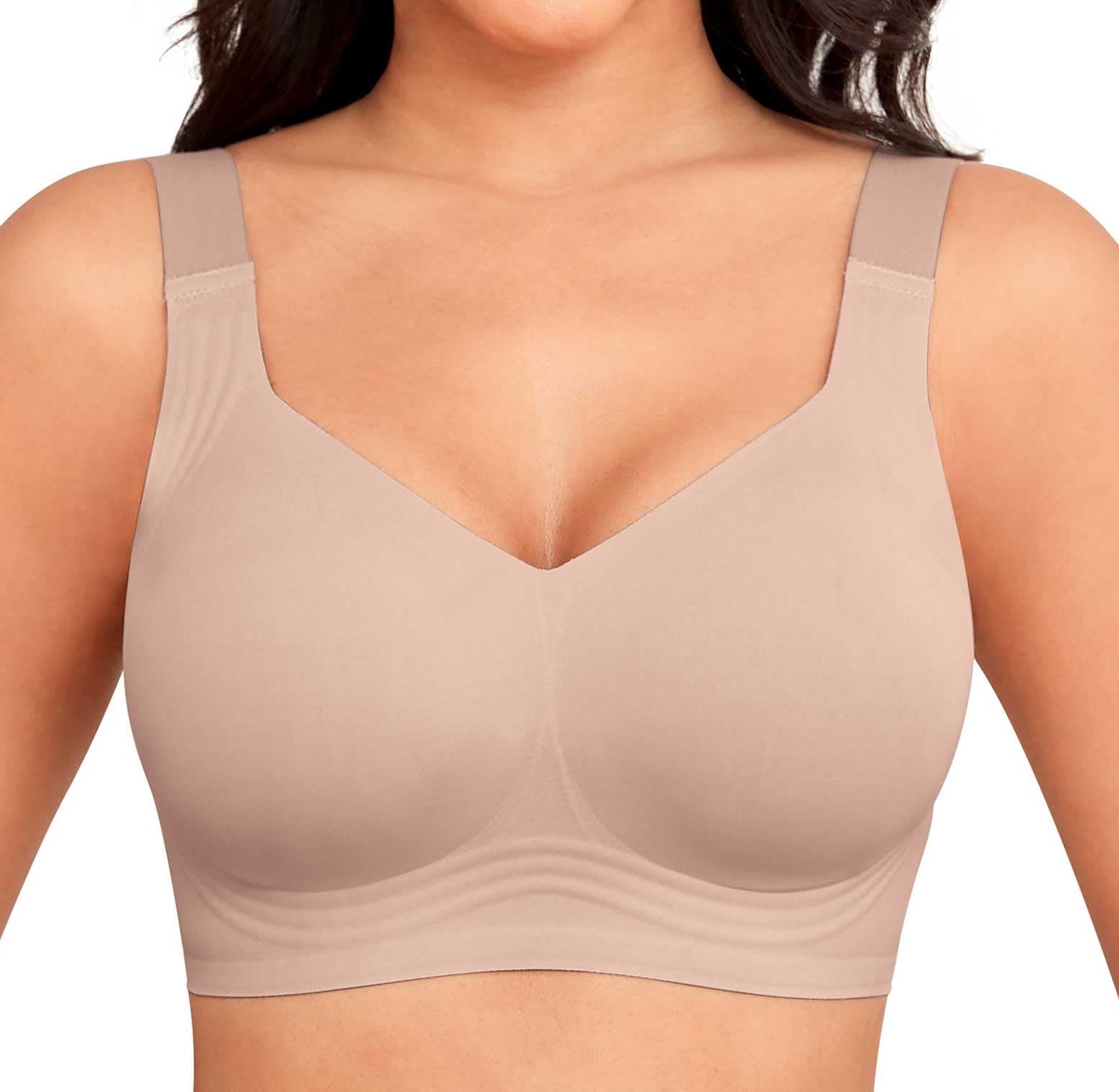 Jouica Women Wirefree Brasier Full Coverage No Underwire Everyday Bras