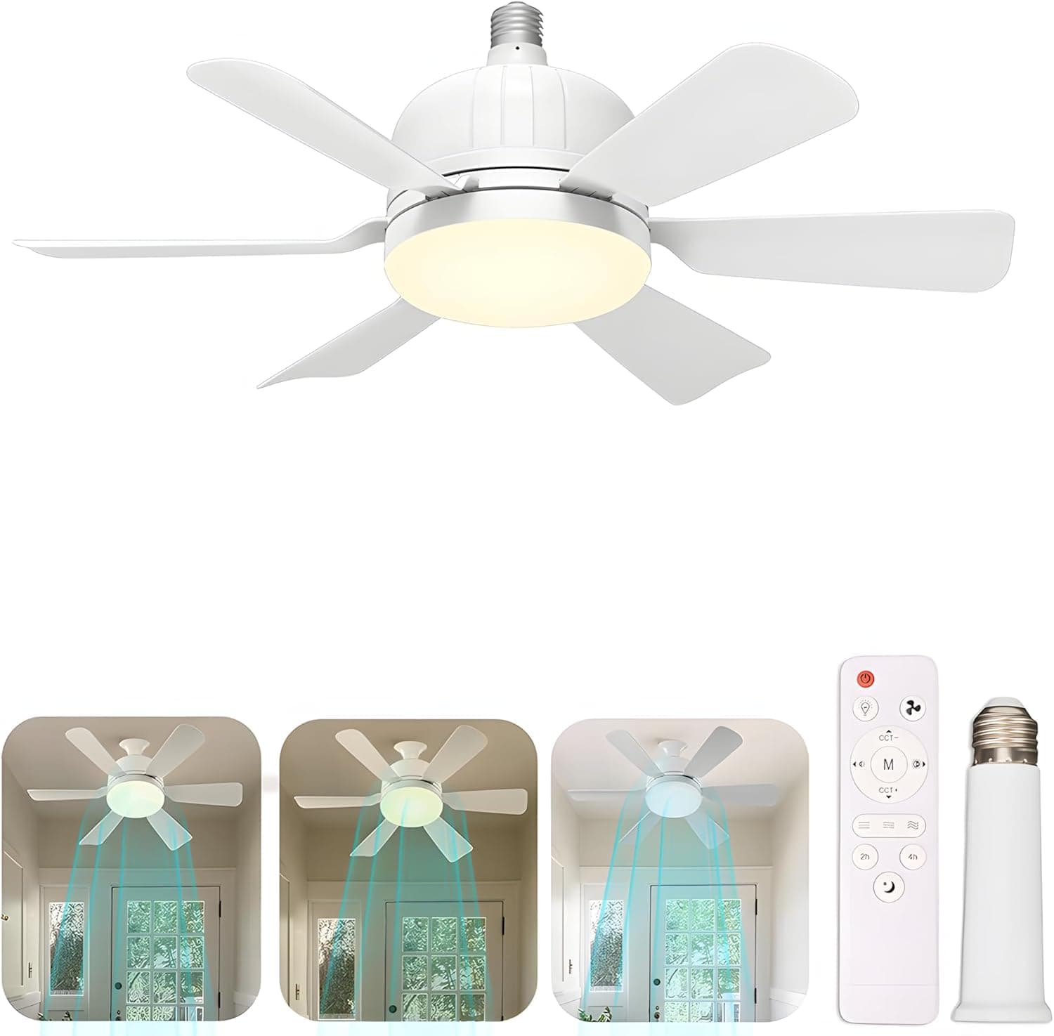 Ventilador De Techo Con Luz