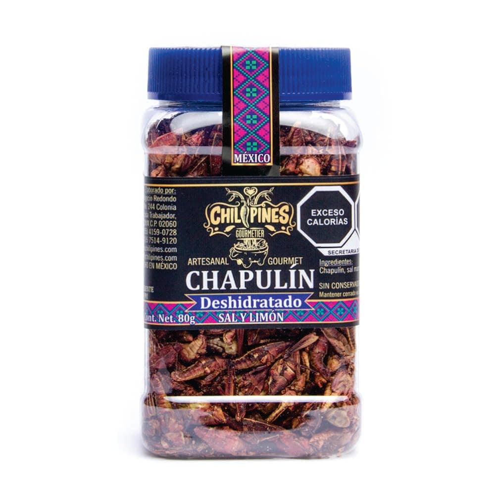 Chapulin Deshidratado Sal y Limon 80g Chilipines