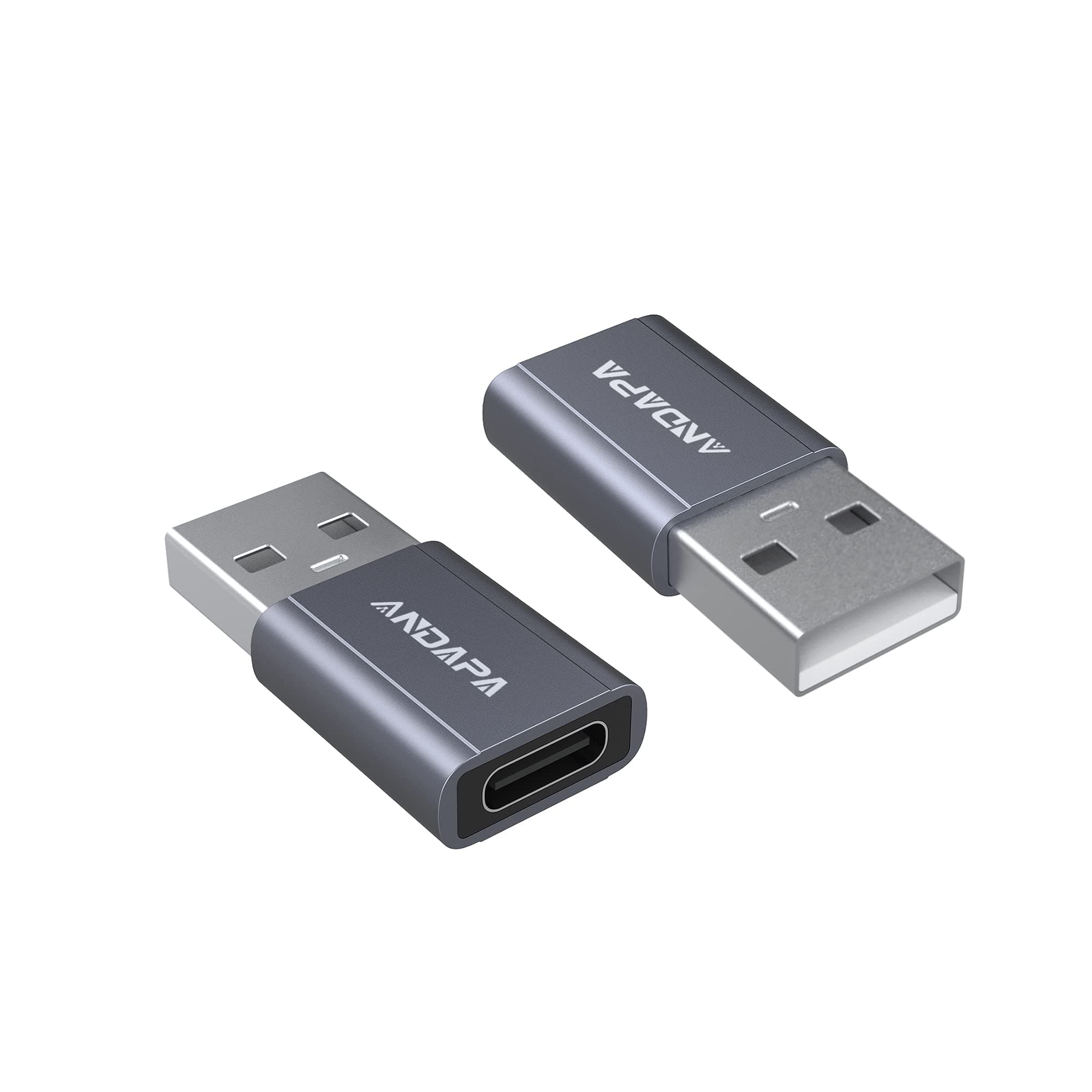 ANDAPA Adaptador USB c a USB(2 Unidades)