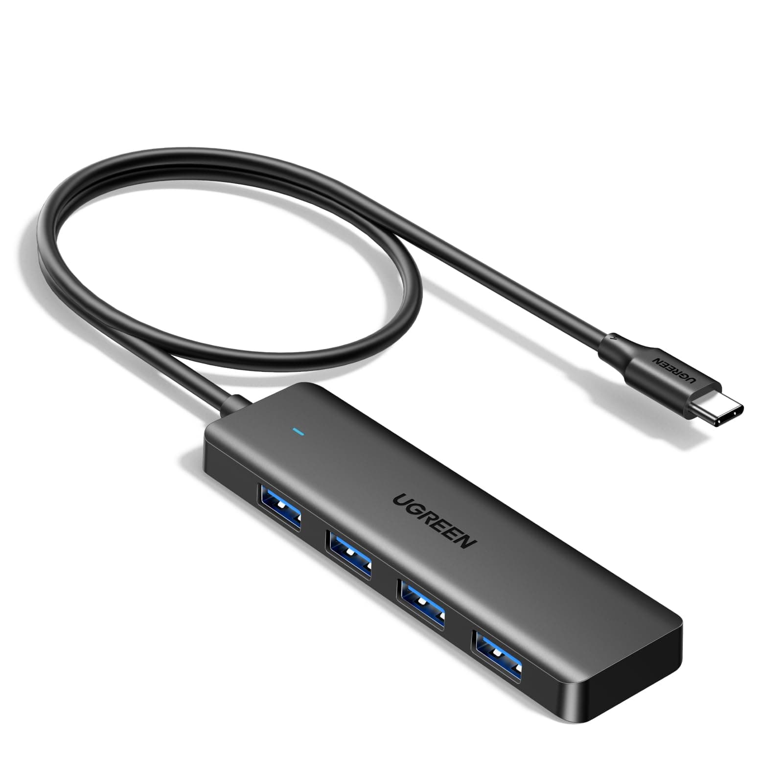 UGREEN Hub USB 3.0, 4 en 1 Adaptador de 4 Puertos 5Gbps, USB-C, 60 CM