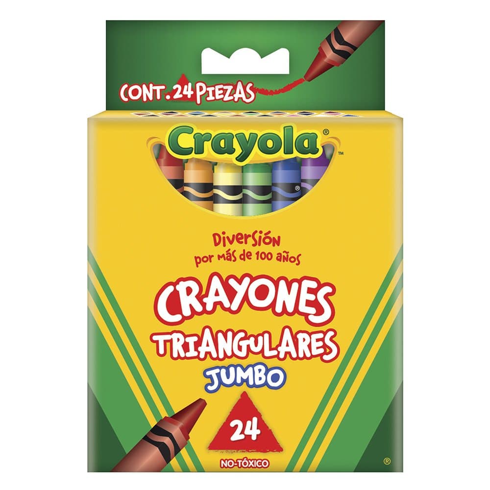 Crayola 24 Crayones Triangulares Jumbo