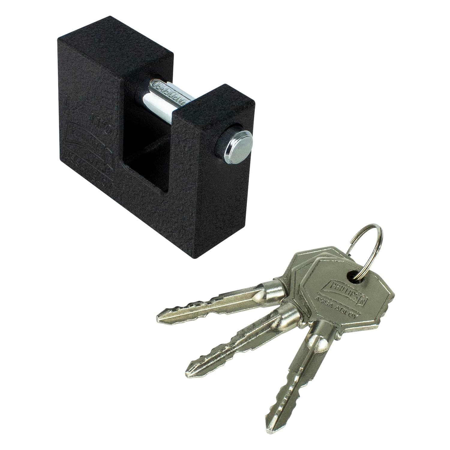 Phillips Candado De Hierro para Cortina Modelo Tx-110 Negro