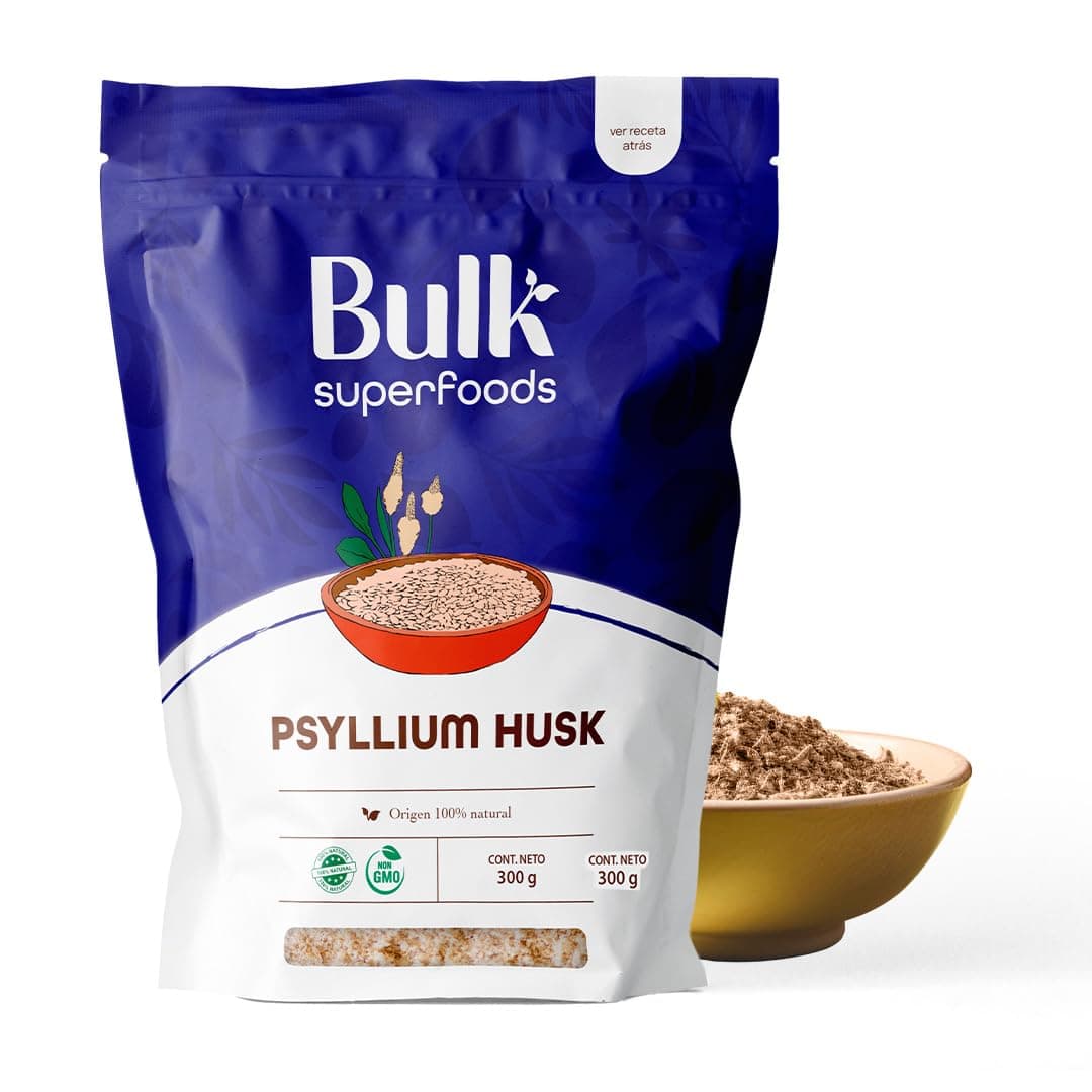 BULK SUPERFOODS Psyllium Husk Cáscara de Psyllium 100% Natural