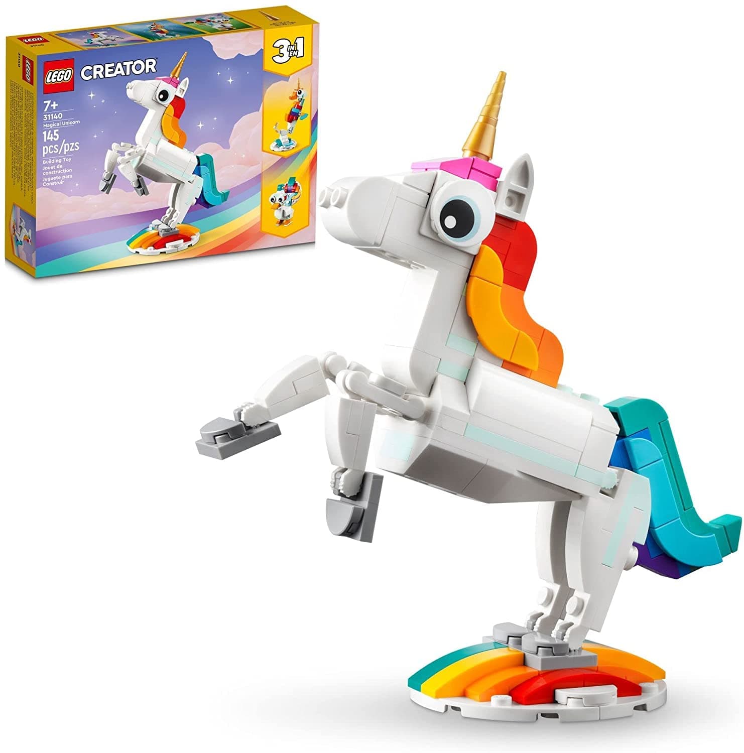 LEGO Creator 3 en 1 Unicornio Mágico