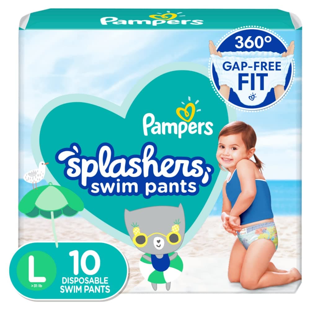 PAMPERS Splashers Pañales de Natación Talla L