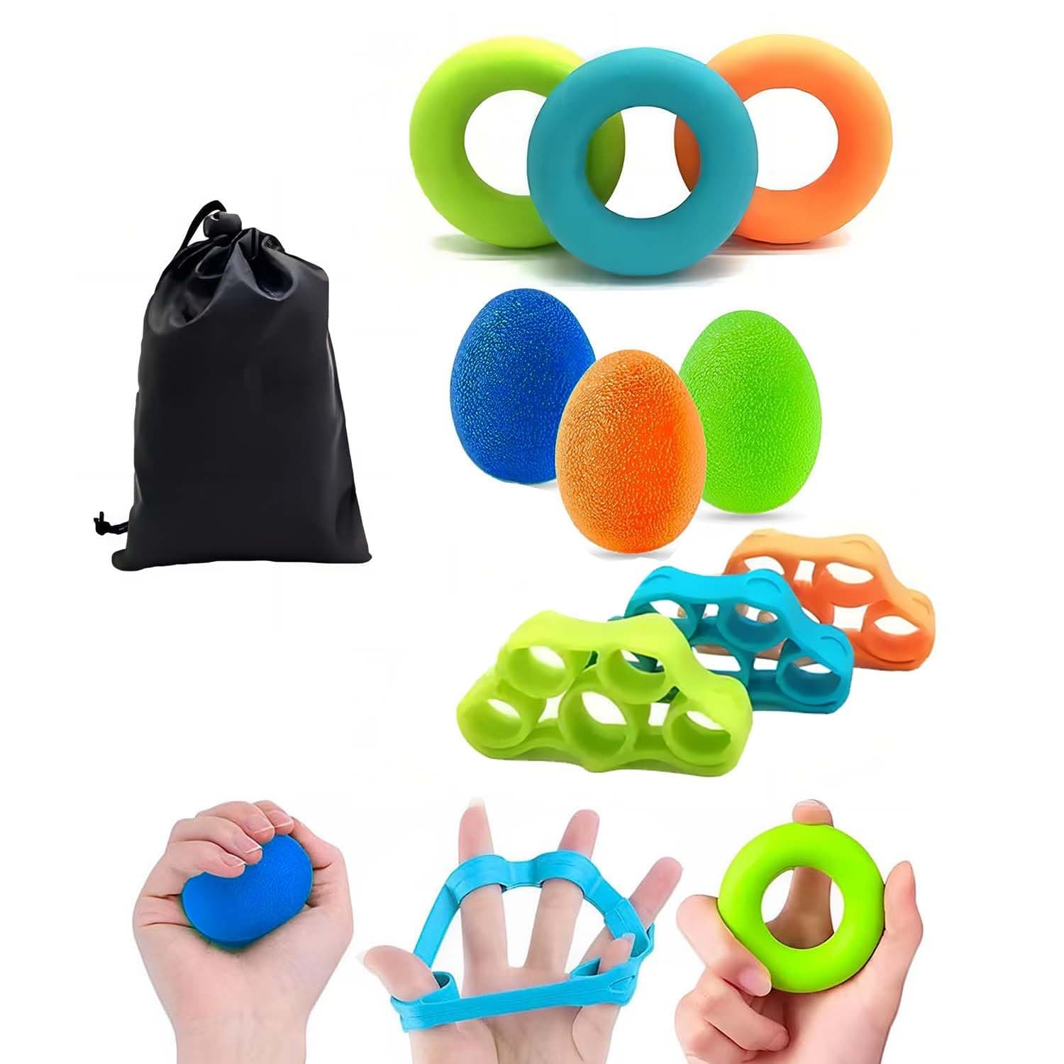 10 PCS Ejercitador de Agarre