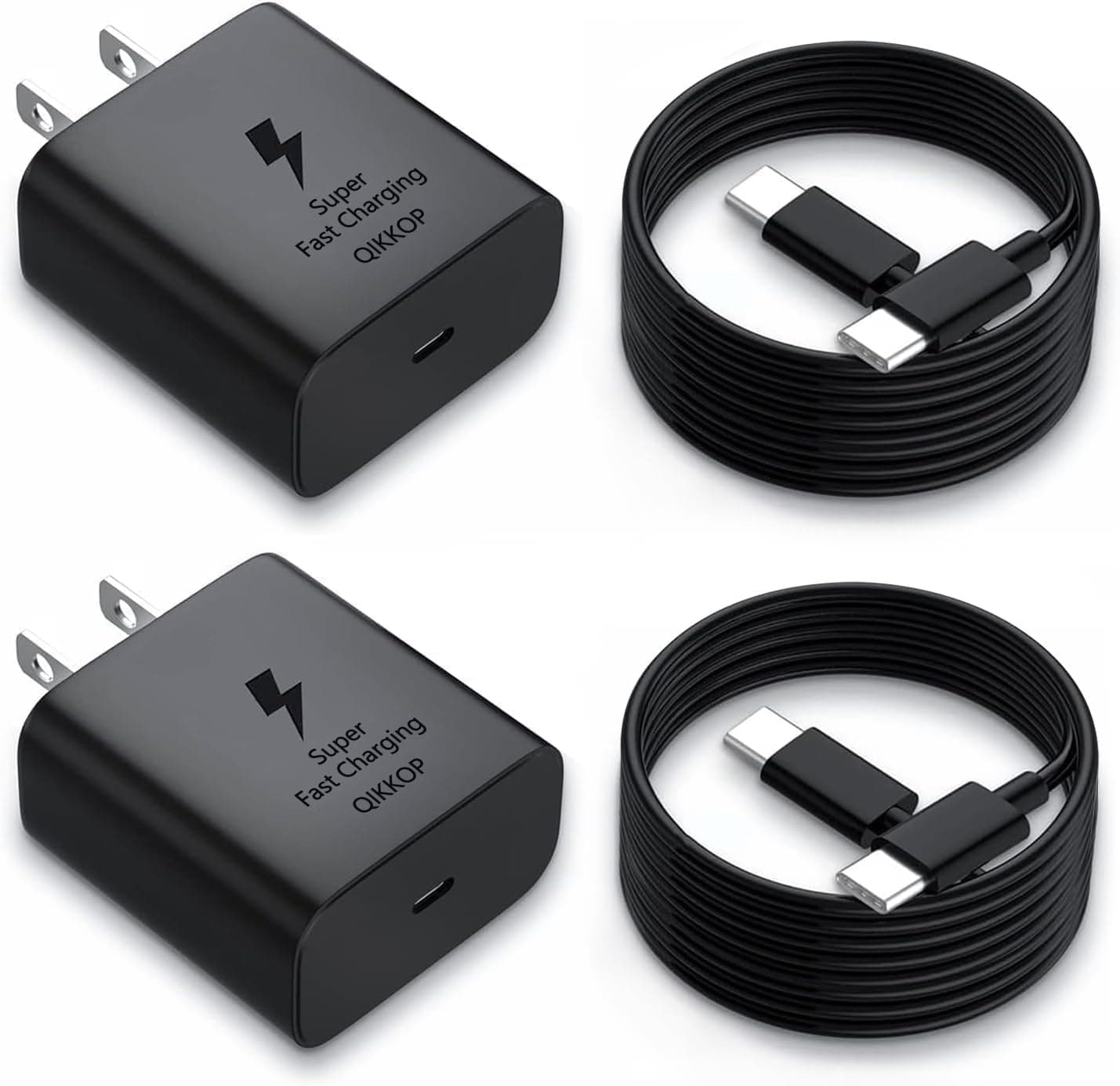 QIKKOP Cargador para Samsung 45W Tipo C