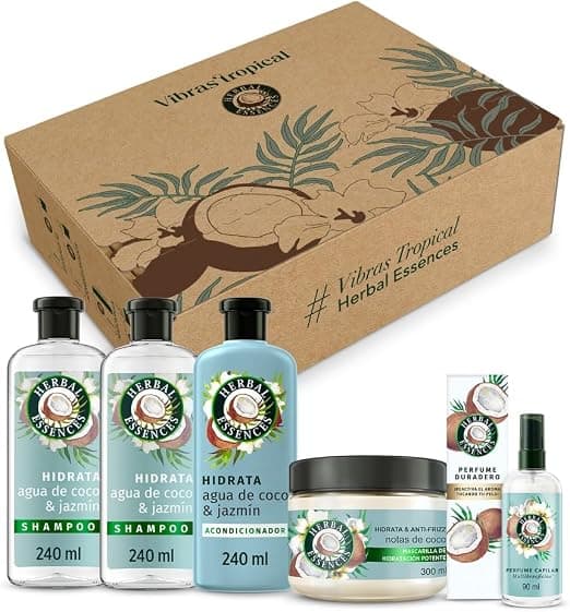 Herbal Essences Kit Exclusivo VIBRAS TROPICAL Rutina Completa Agua de Coco