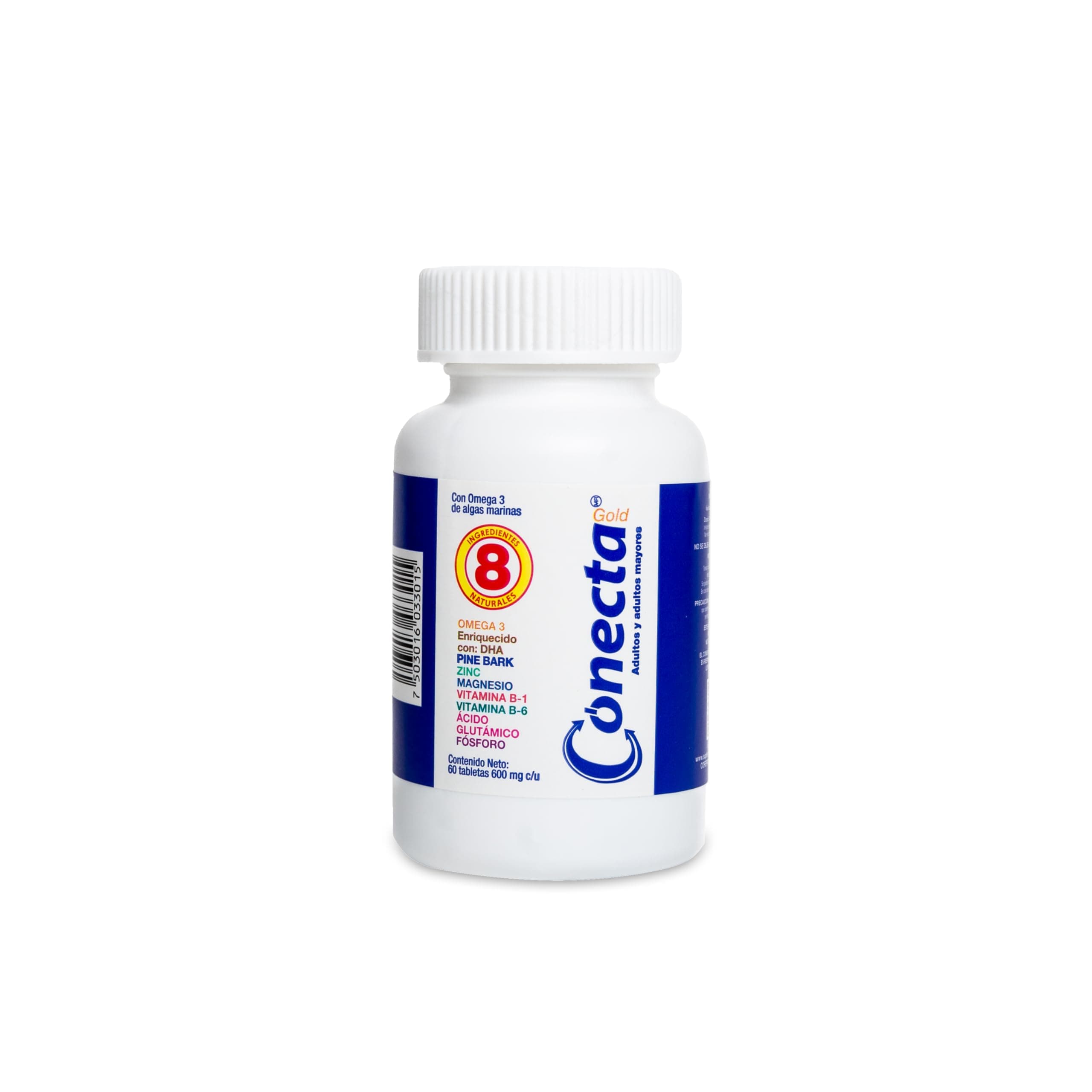 Suplemento alimenticio Conecta Gold 60 Tabletas (600 mg)