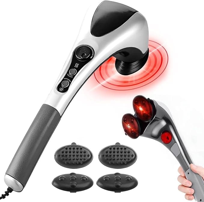 Raganet, Masajeador Eléctrico, Doble Cabezal Infrarrojo Para Cuerpo Completo, Relajante, Fácil de