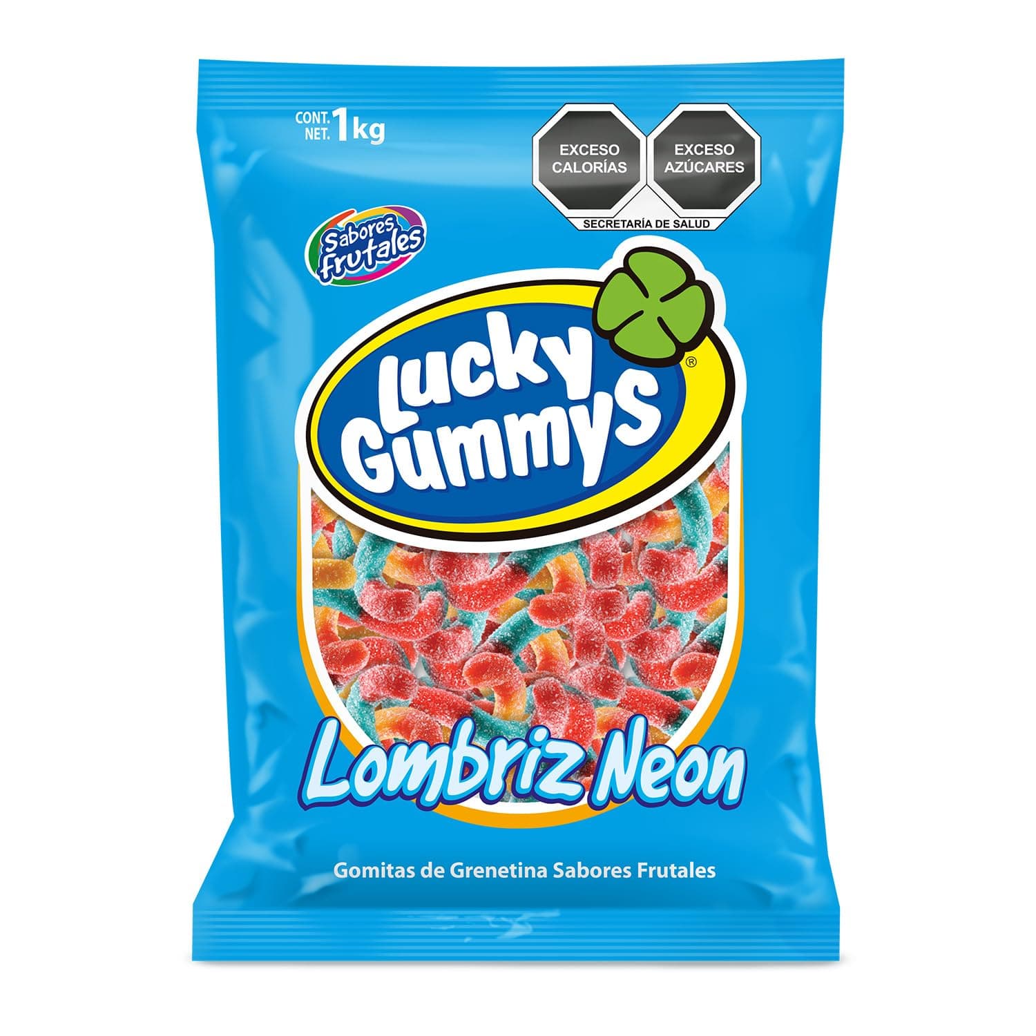 LUCKY GUMMYS LOMBRIZ NEÓN