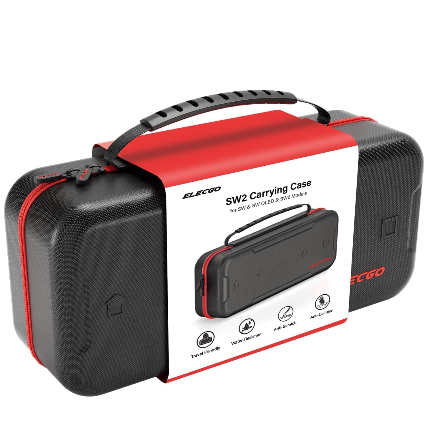ELECGO Funda de almacenamiento para Switch II, 24 tarjetas de juego