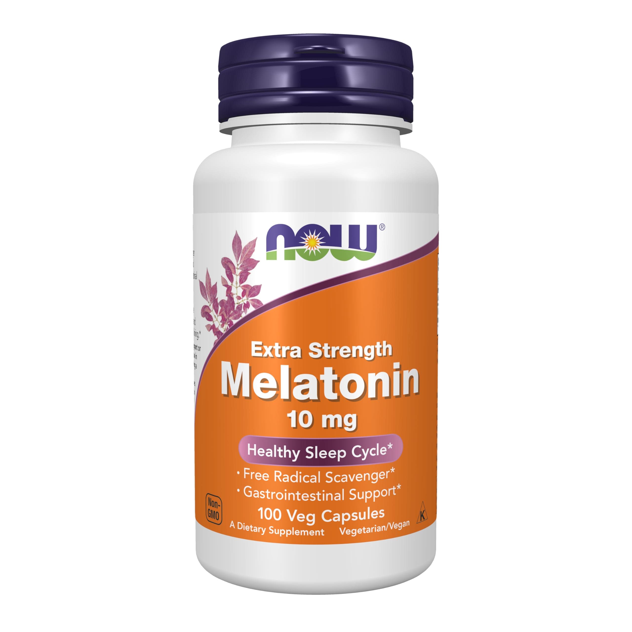 Now Foods | Melatonin, 10 Mg, 100 Caps | Melatonina, 10 Mg, 100 Cápsulas, NOW