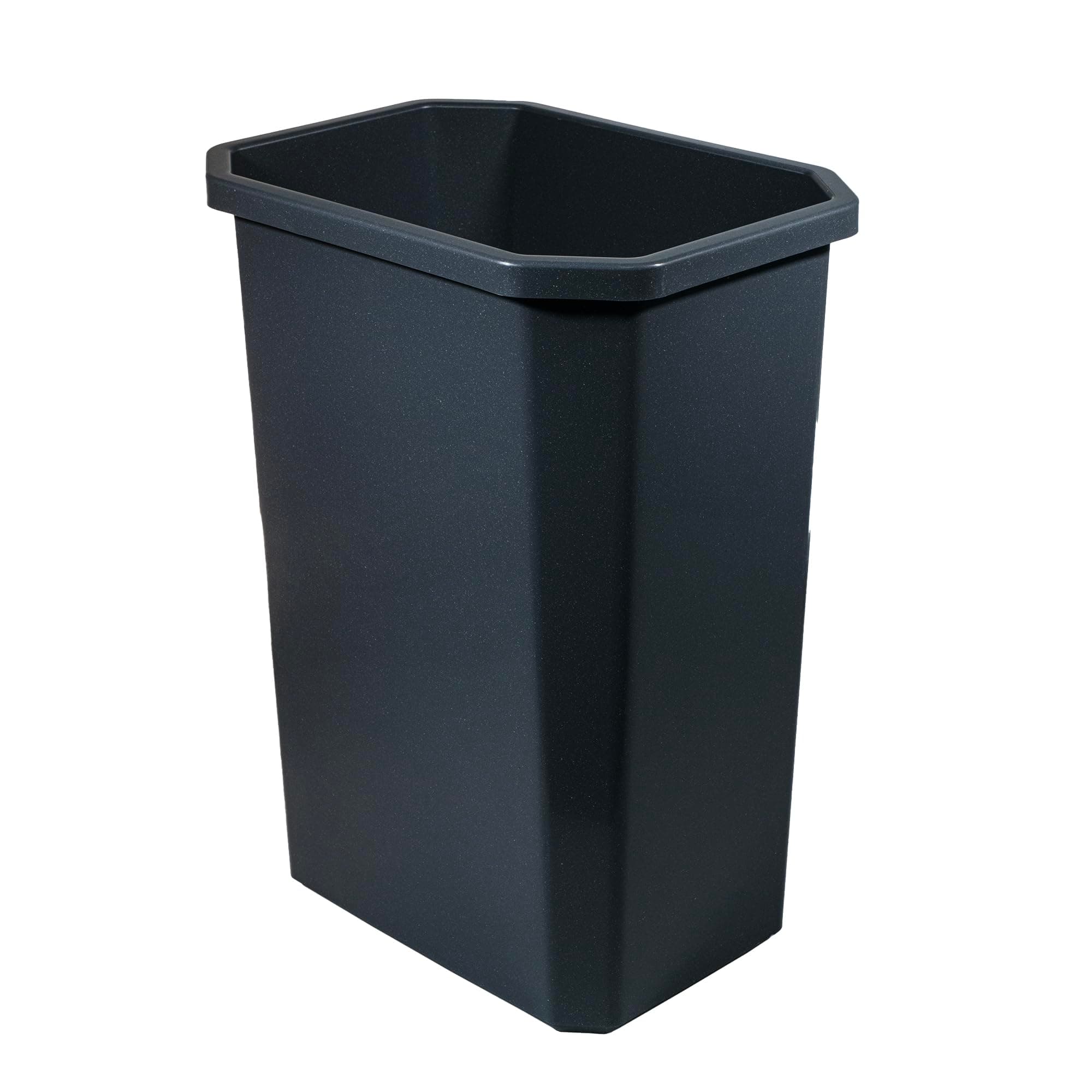 Estra Bote de Basura Rectangular 26 L Negro sin Tapa, Apilable