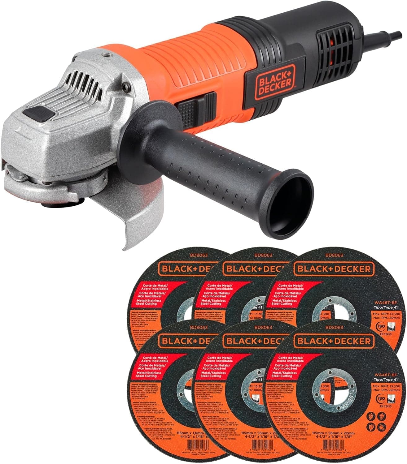 BLACK+DECKER Esmeriladora Angular 4-1/2" 920W