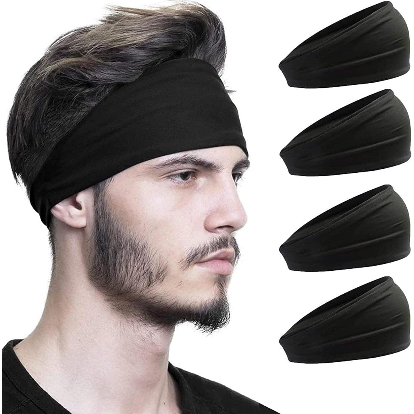 AUGUSTYUE Diademas Deportivas para La Cabeza, Elástica Banda para Hombre y Mujer Diademas de