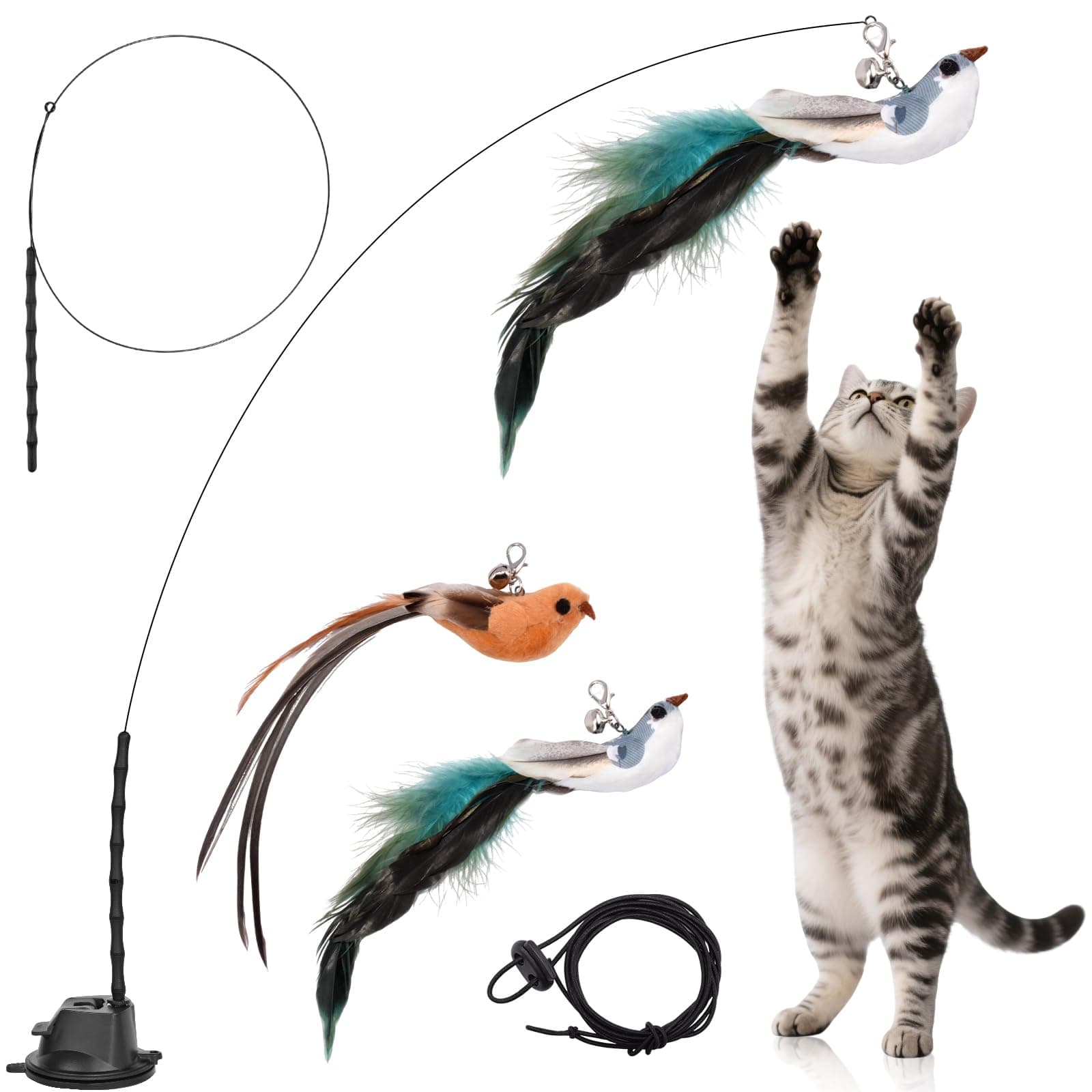 BALYSTOK 5pcs Juguetes para Gatos Interactivos