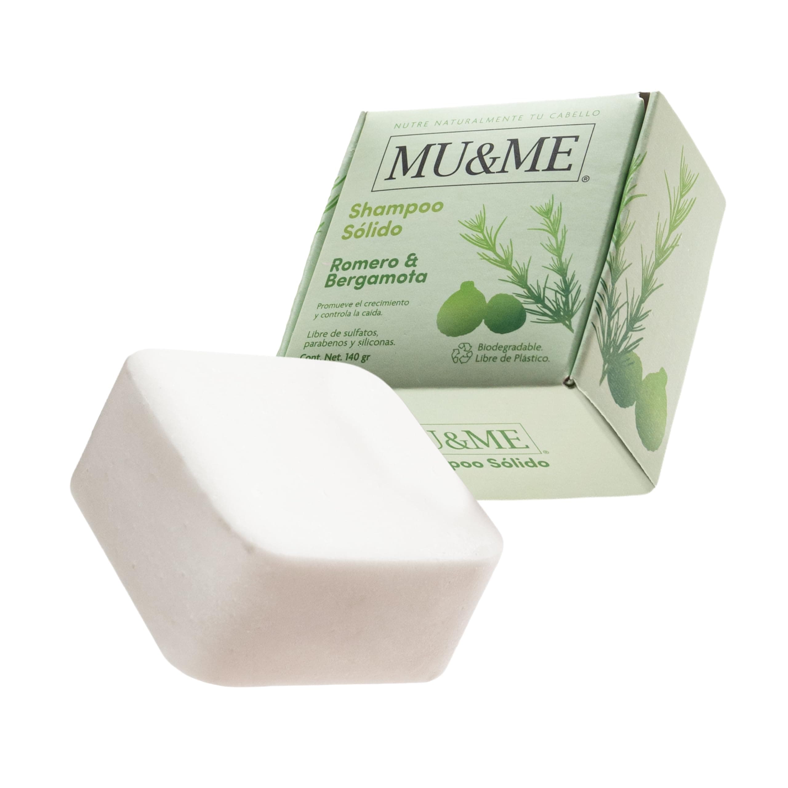 MU&ME Shampoo en Barra para Crecimiento y Control