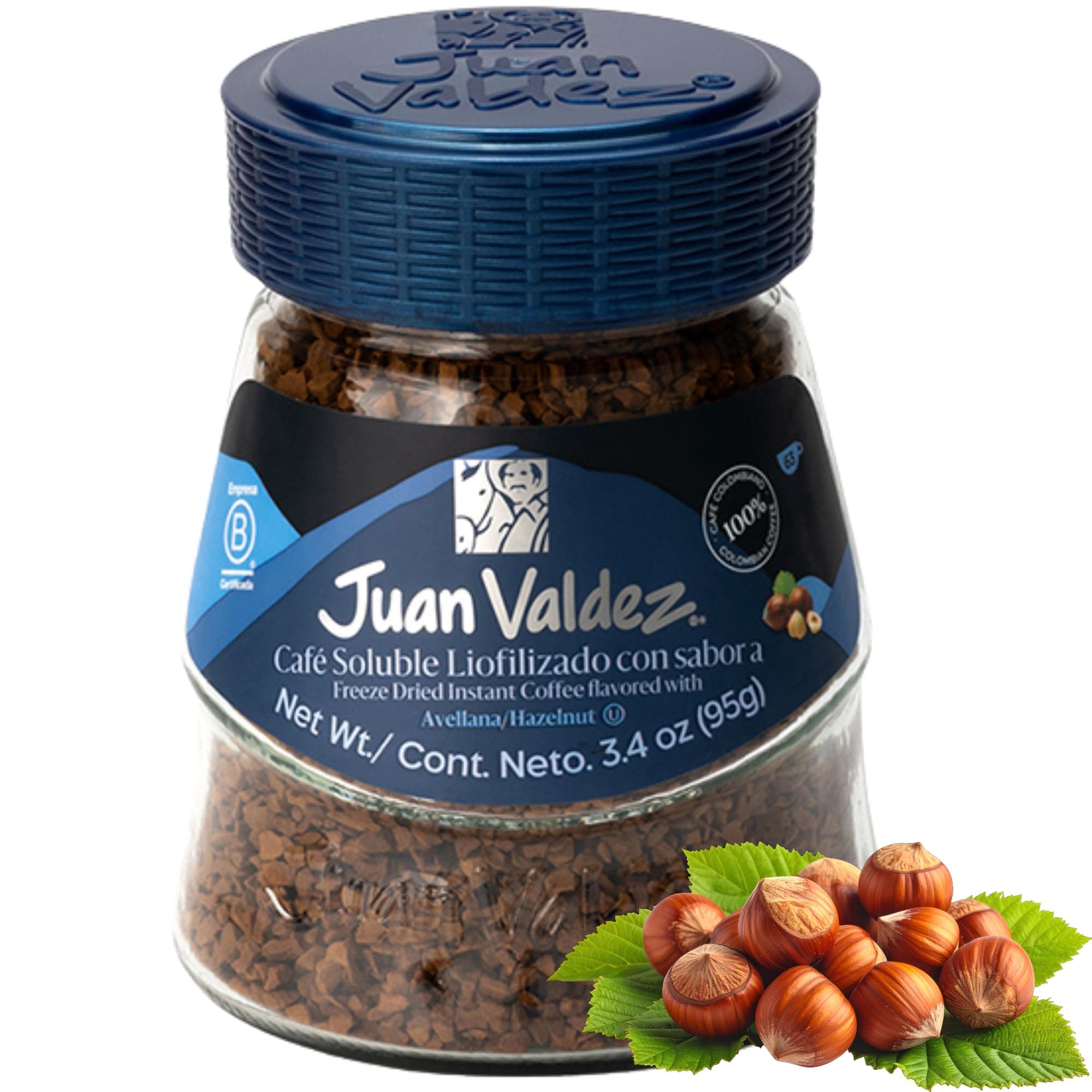 Café Juan Valdez Soluble Liofilizado Avellana 95g