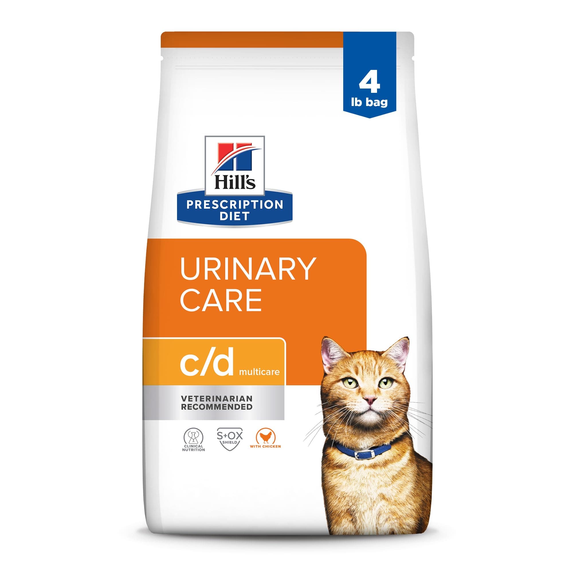 Hills C/D Multicare Bladder Health Cat Food 4 lb